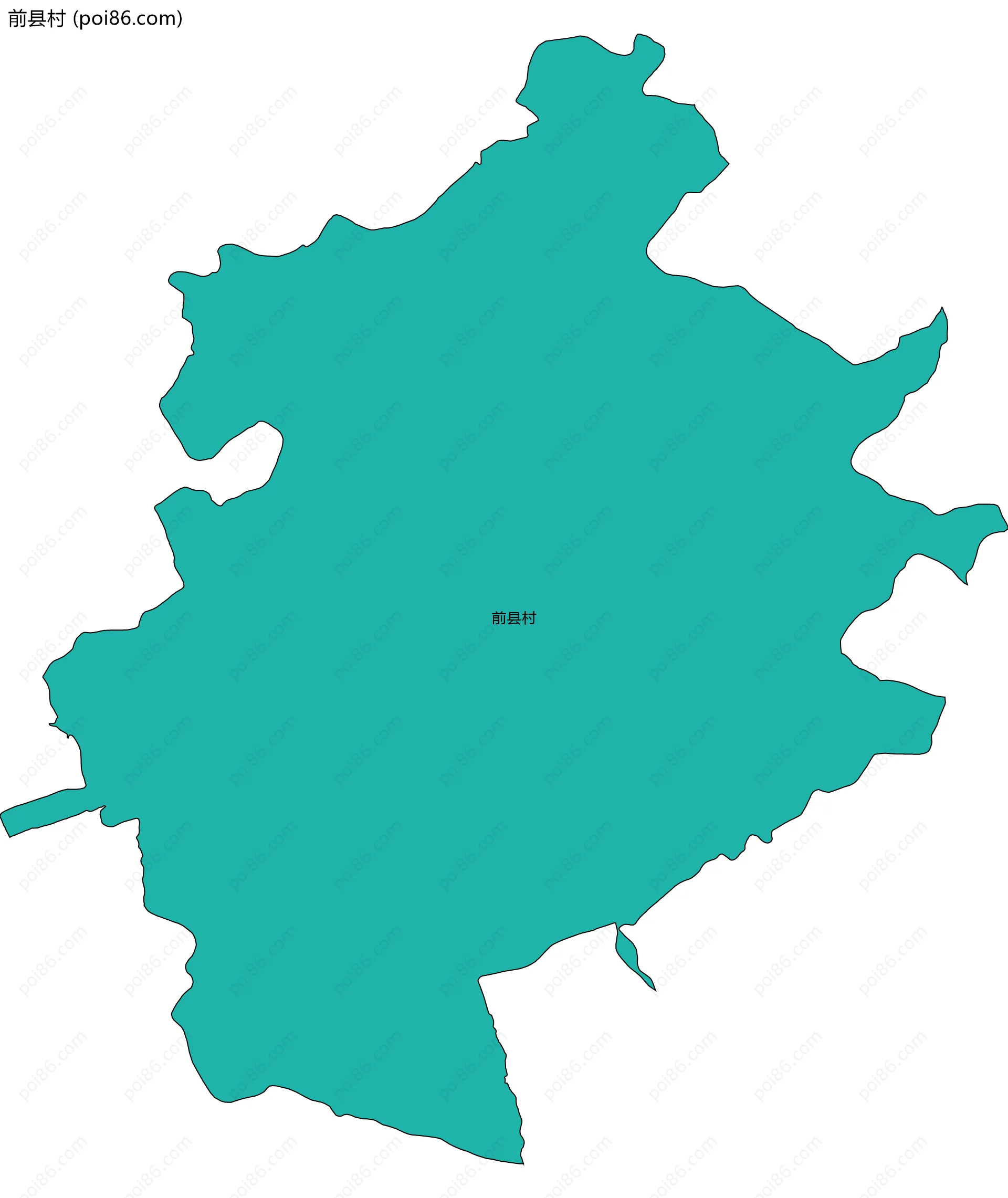 前县村边界地图