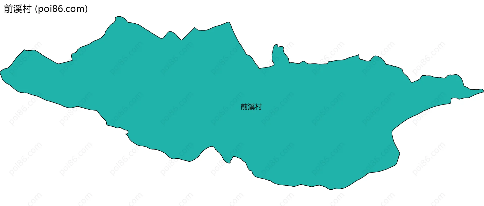 前溪村边界地图