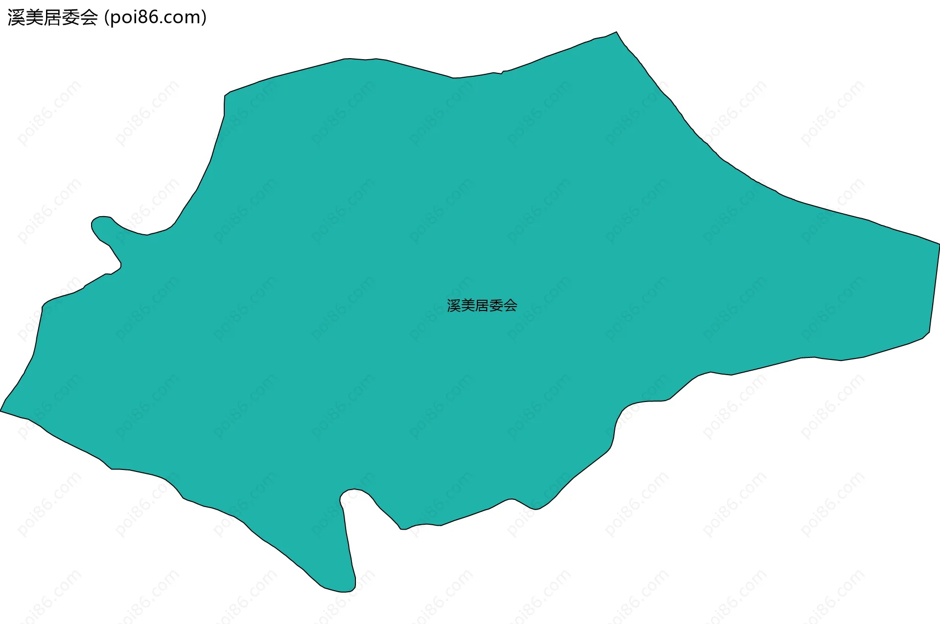 溪美居委会边界地图