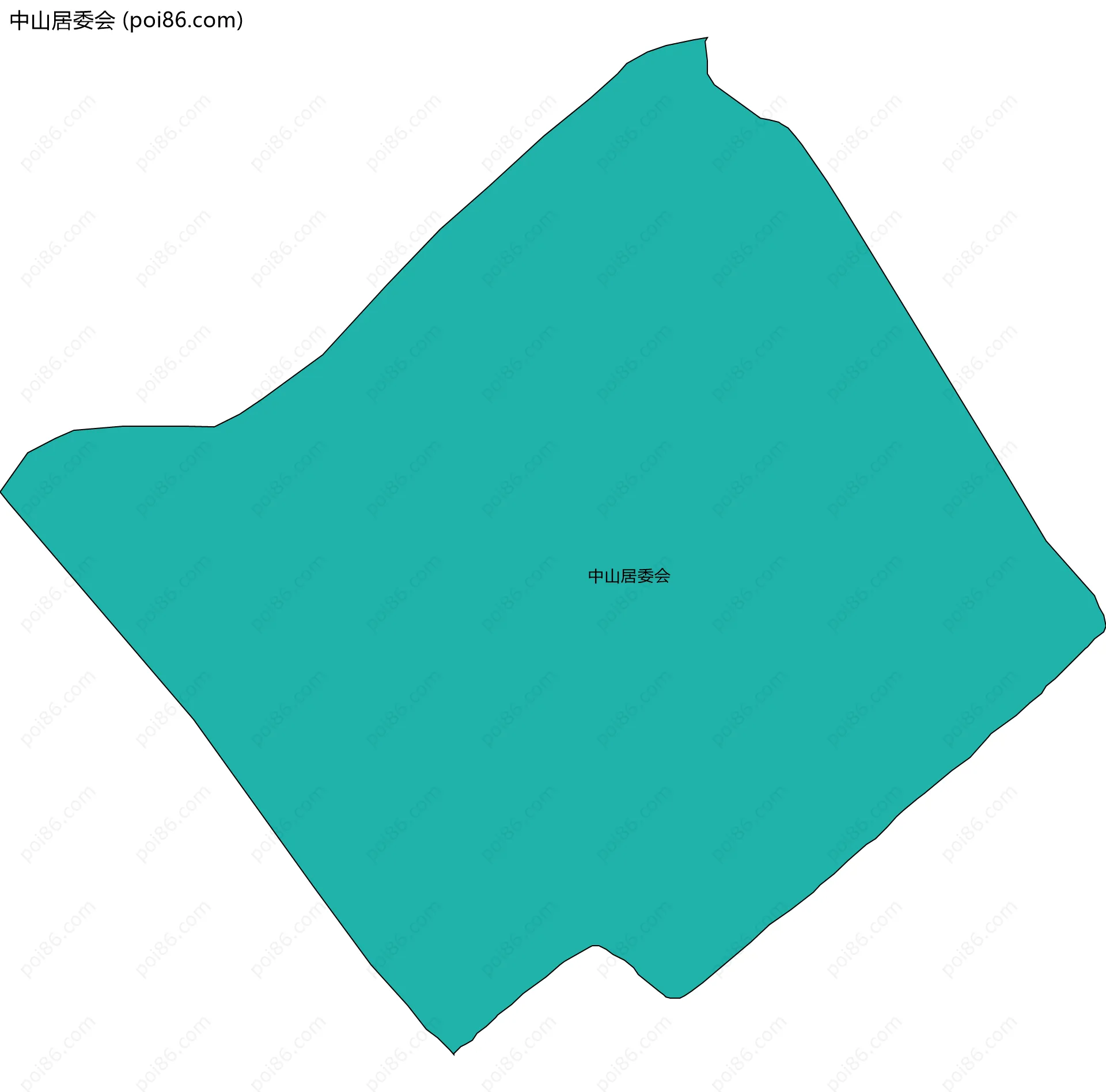 中山居委会边界地图