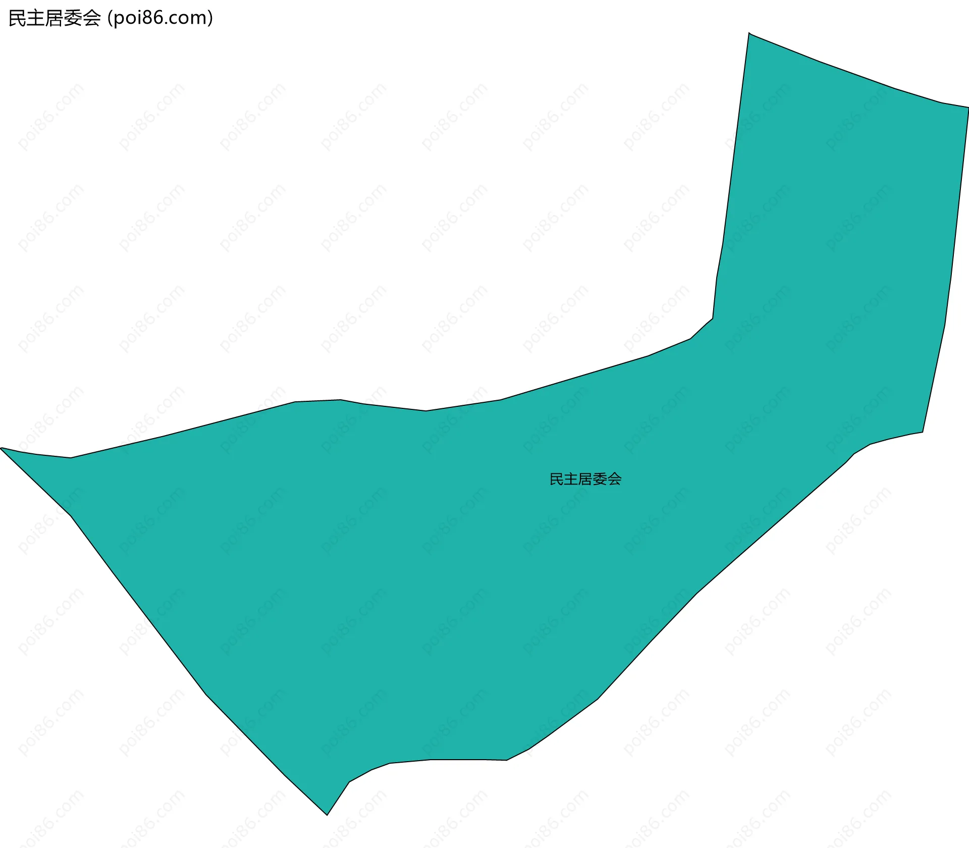 民主居委会边界地图