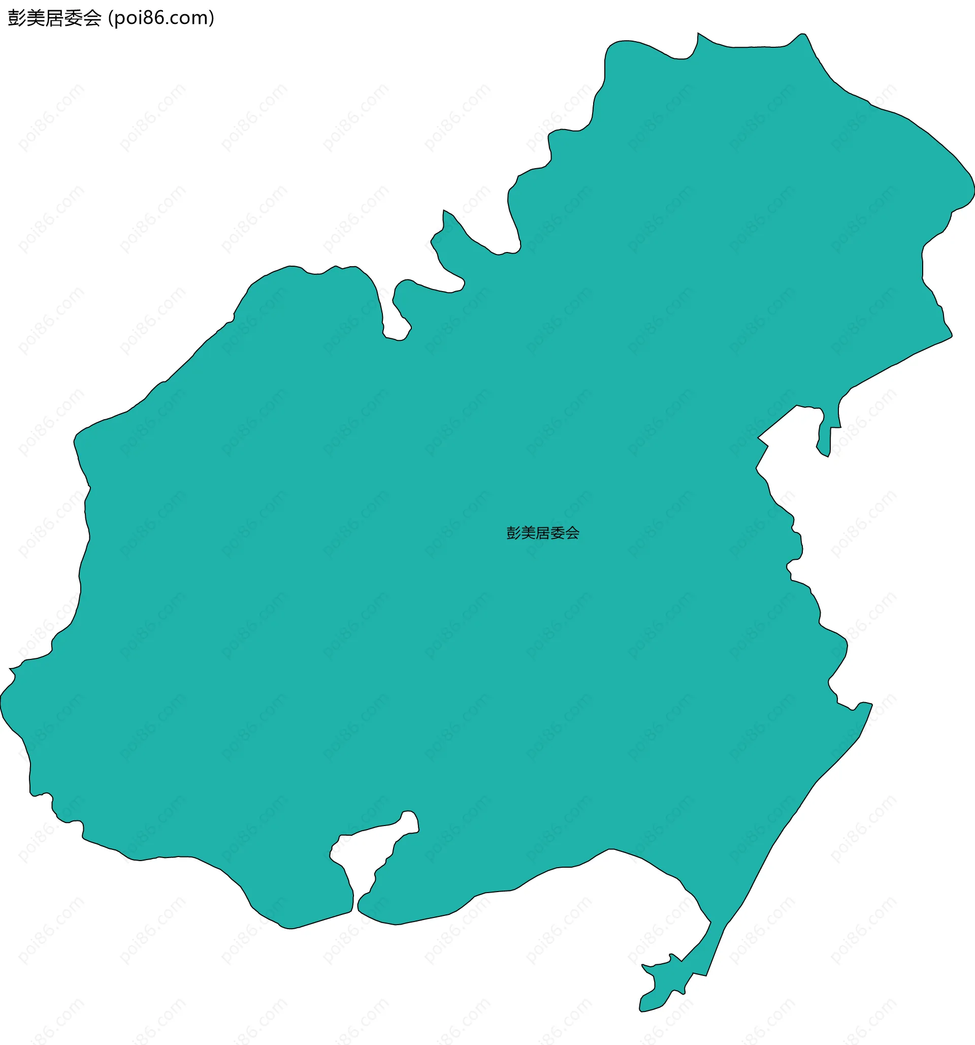 彭美居委会边界地图