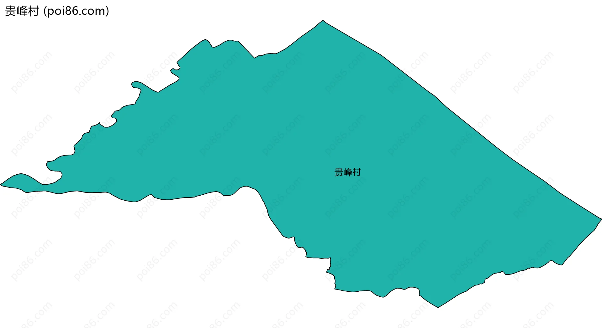 贵峰村边界地图