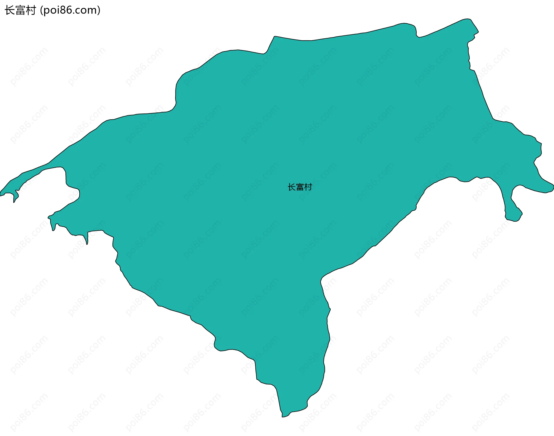 长富村边界地图