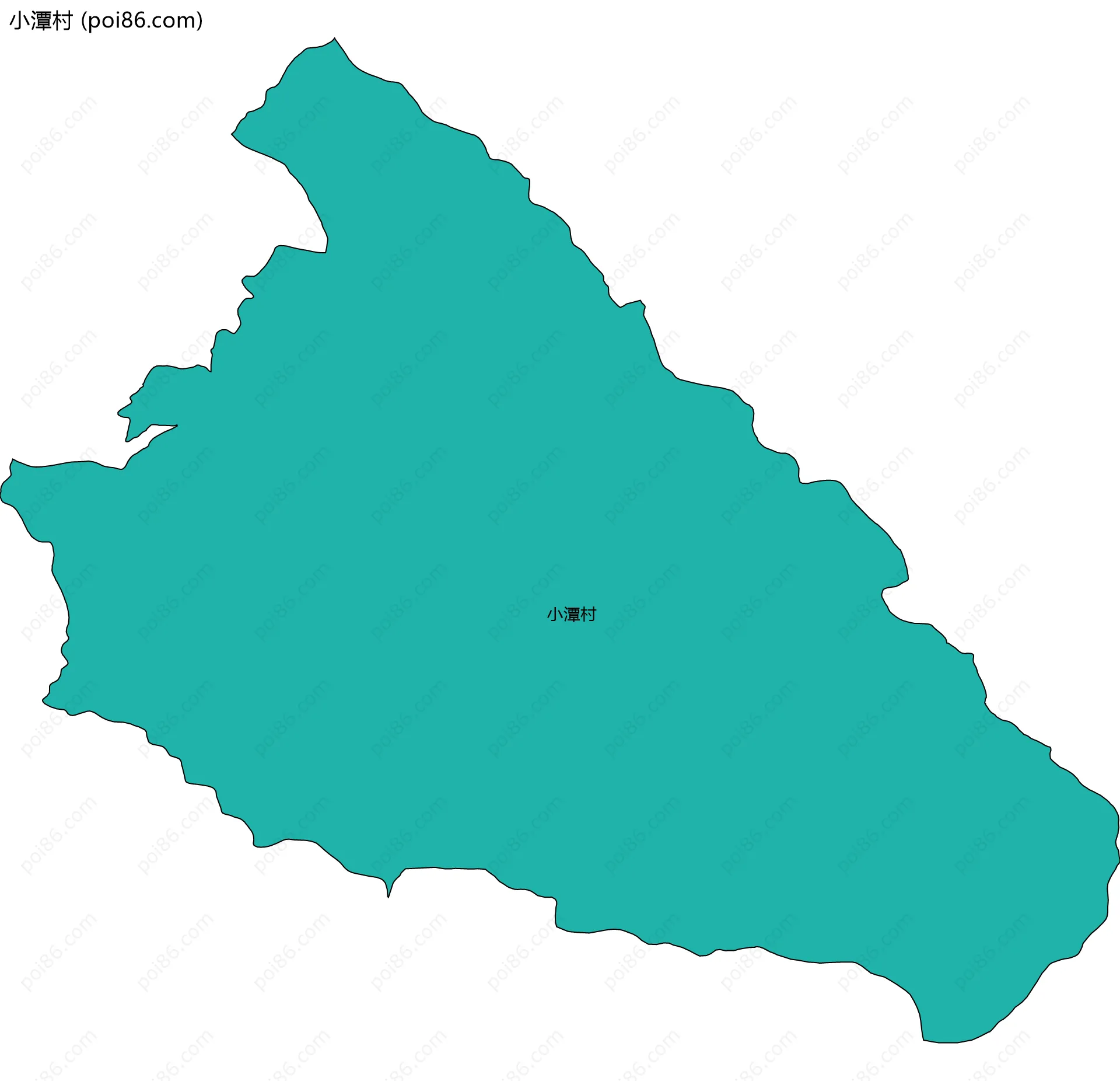 小潭村边界地图