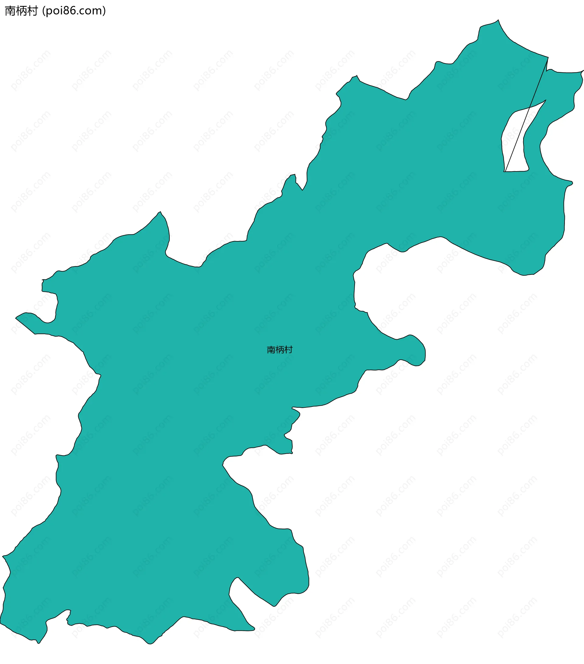 南柄村边界地图