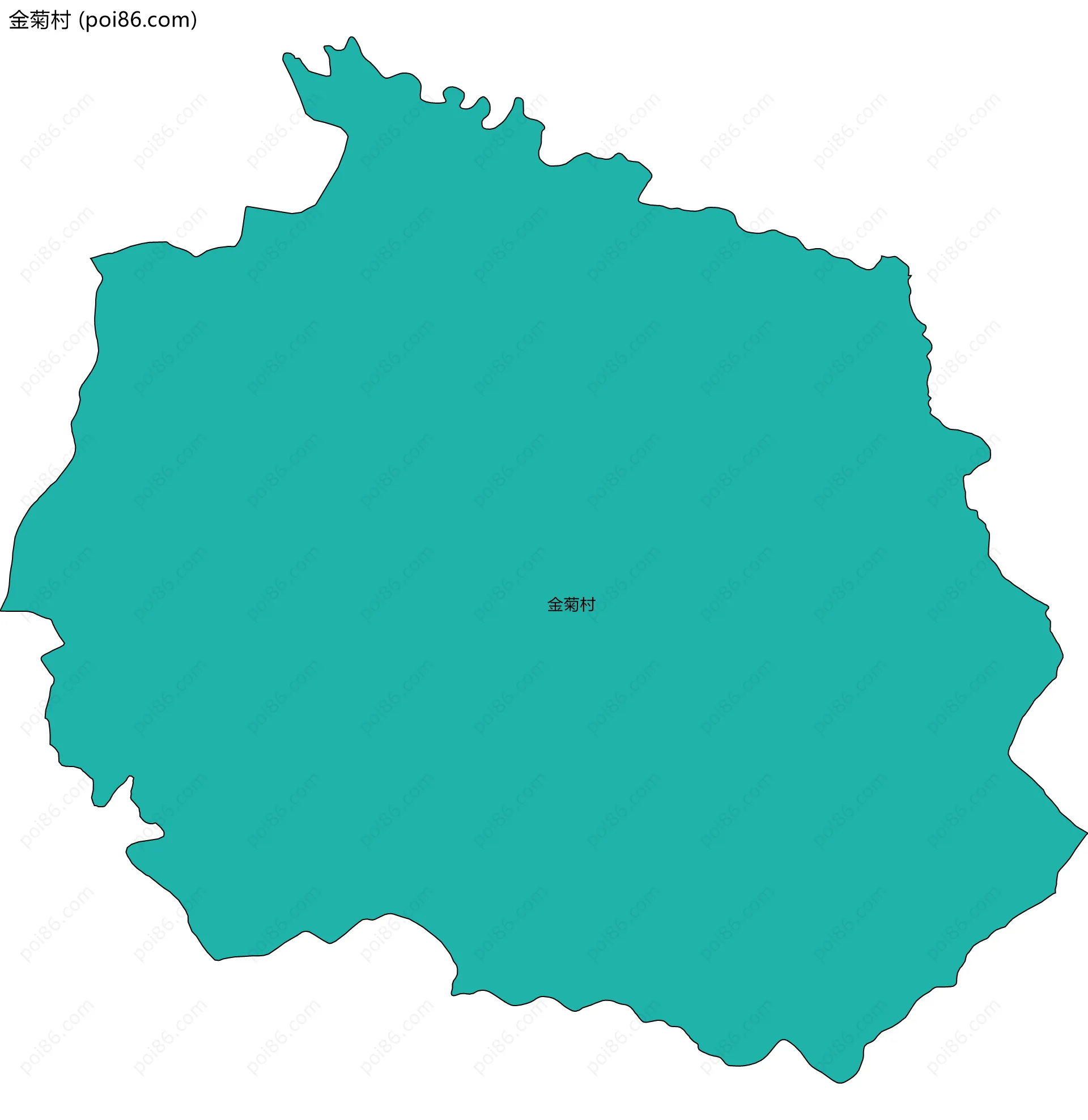 金菊村边界地图