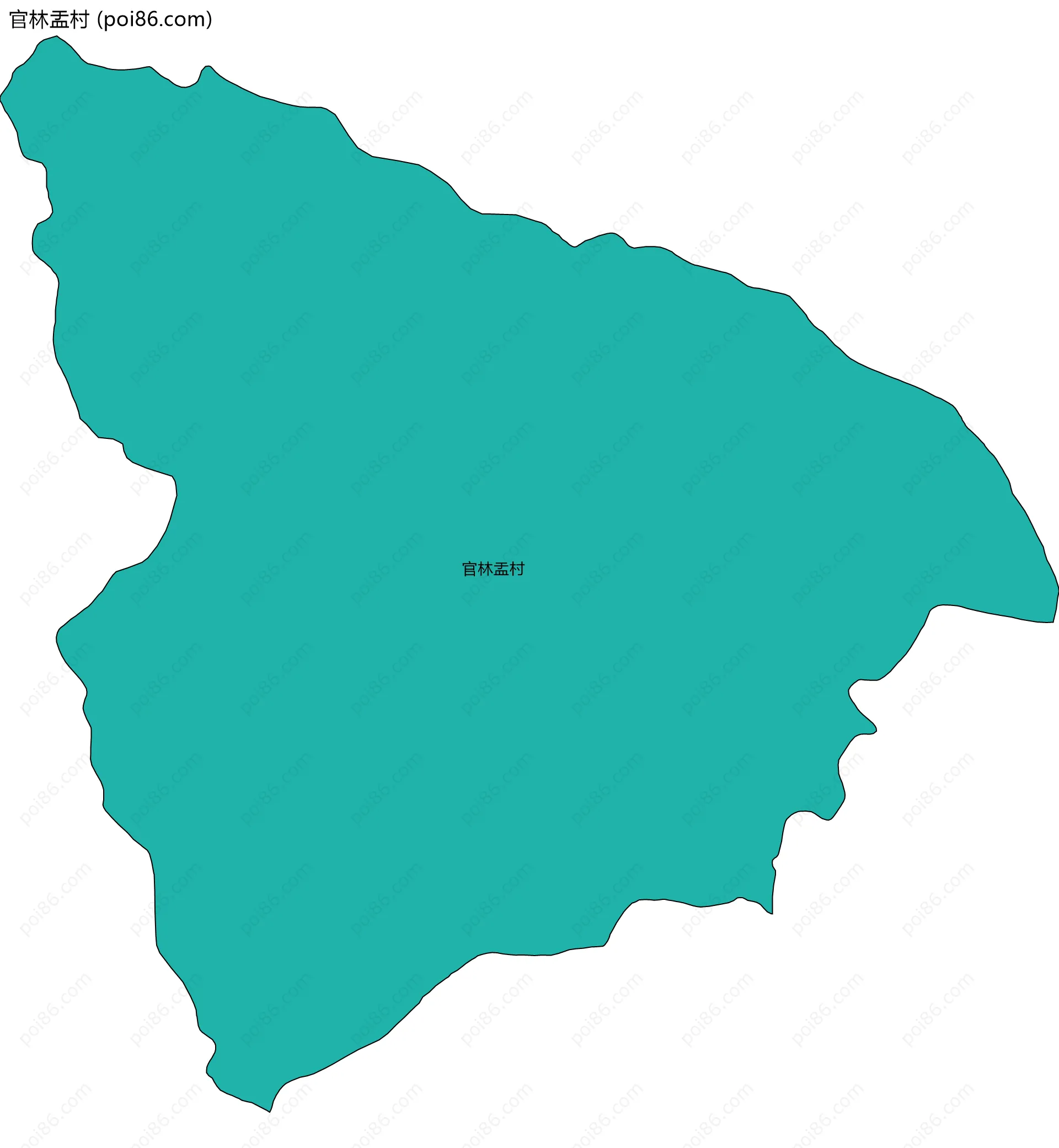 官林盂村边界地图