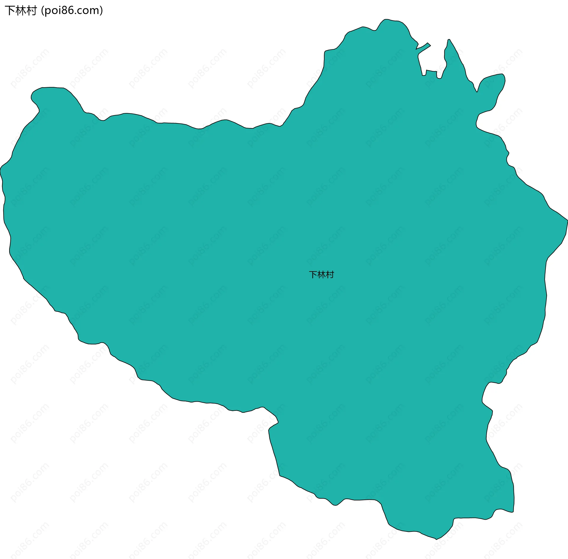 下林村边界地图