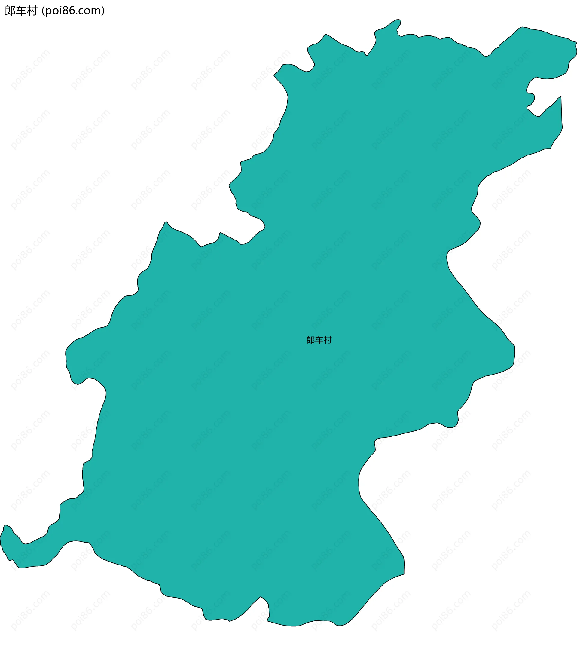 郎车村边界地图