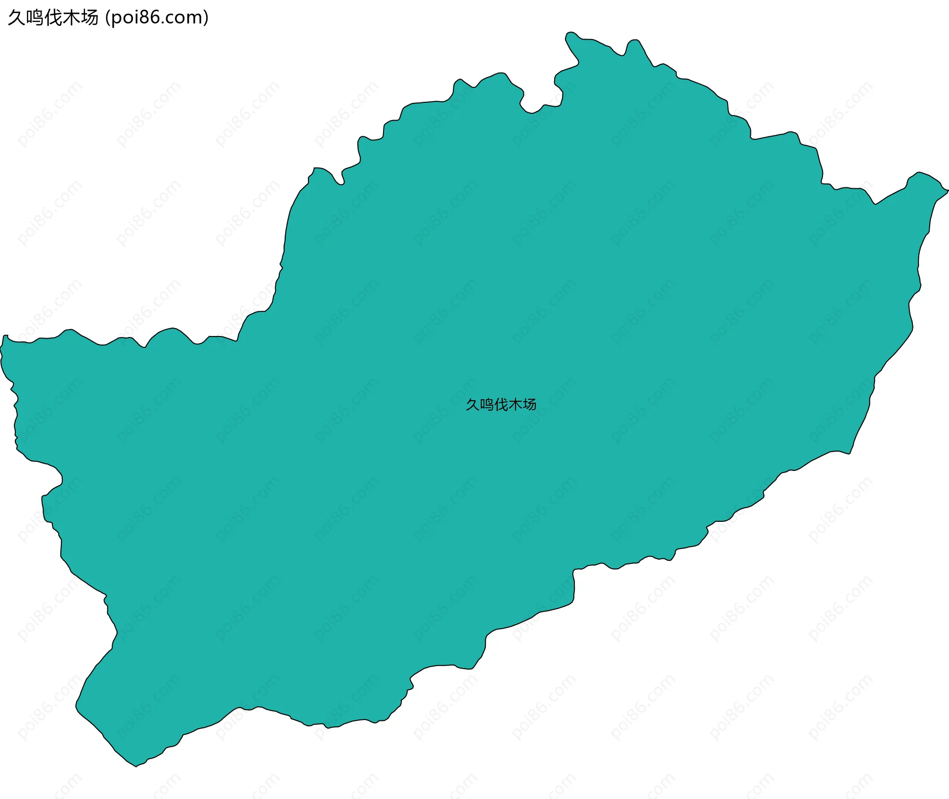 久鸣伐木场边界地图
