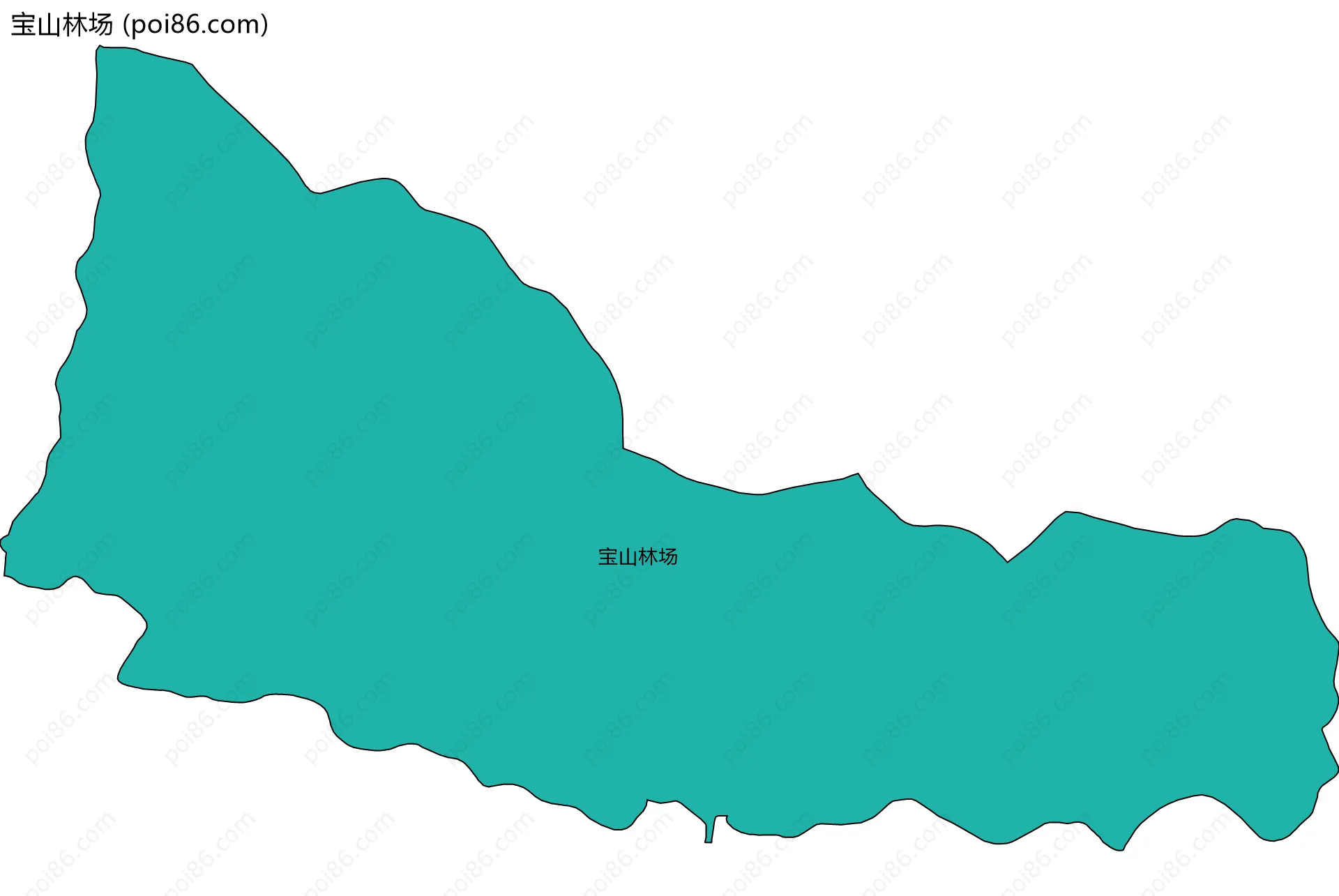 宝山林场边界地图