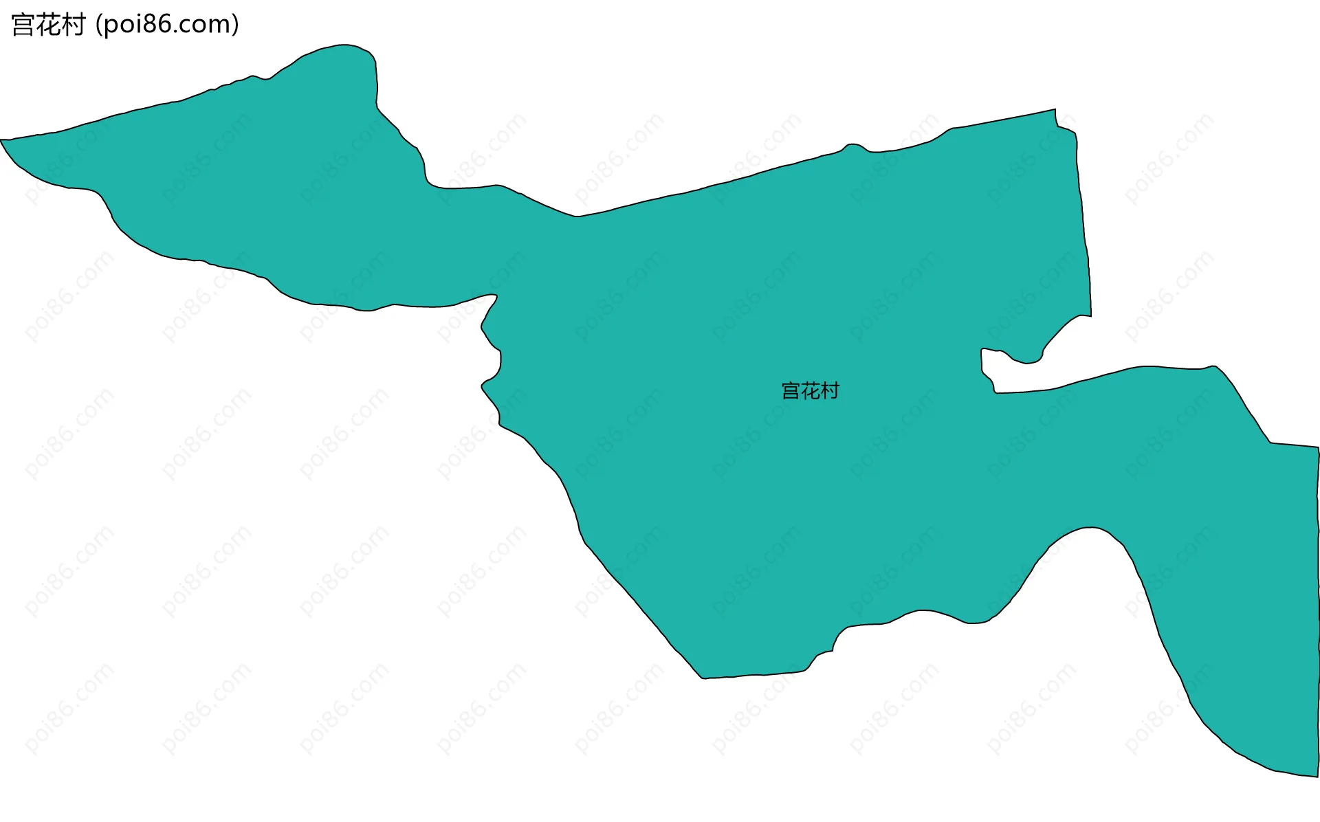 宫花村边界地图