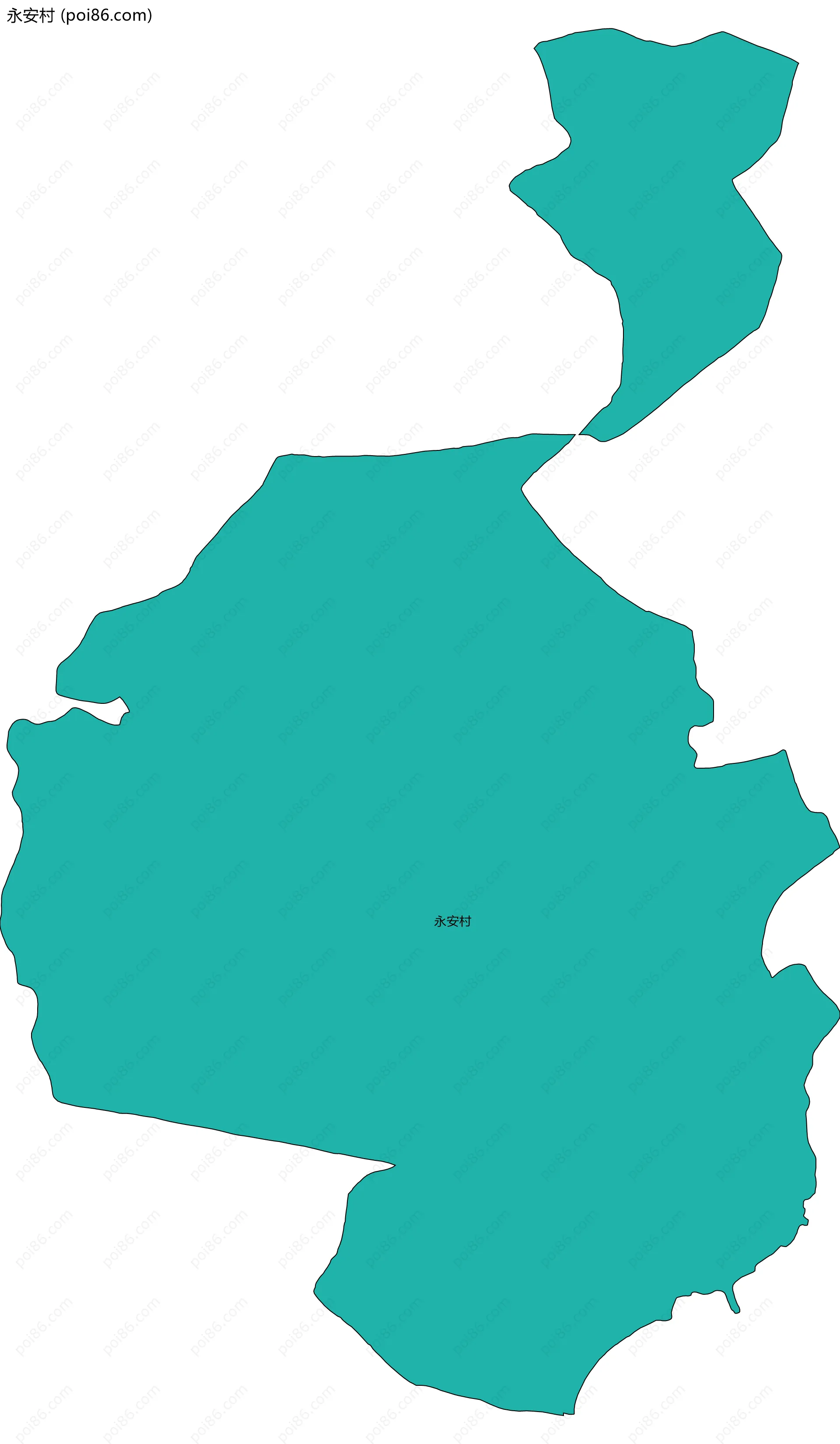 永安村边界地图