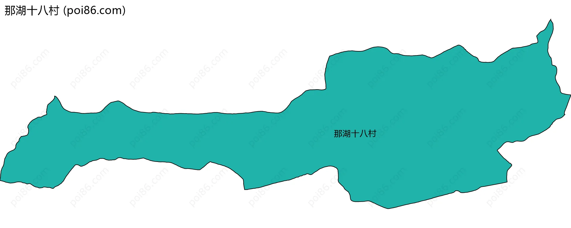 那湖十八村边界地图