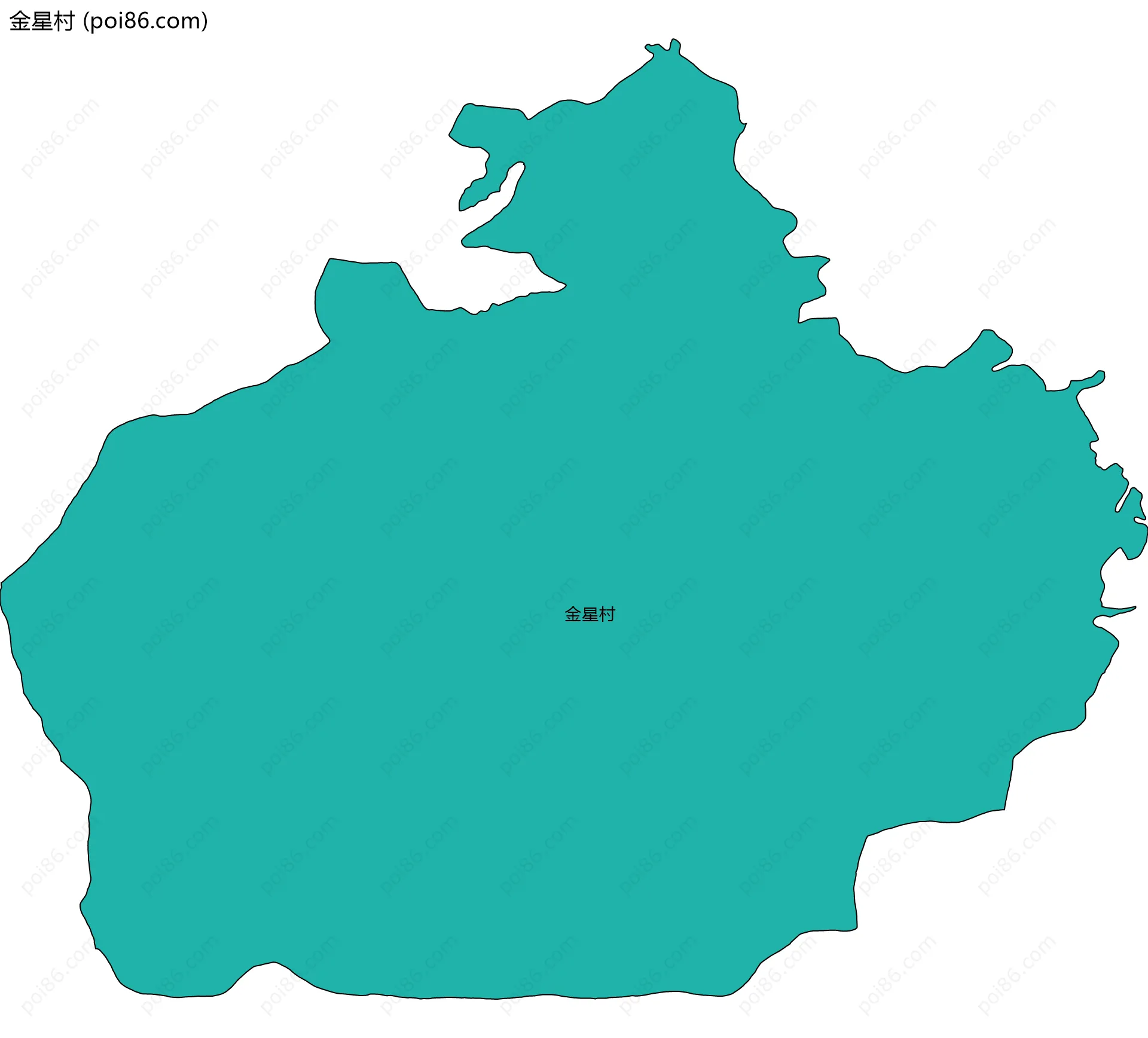 金星村边界地图