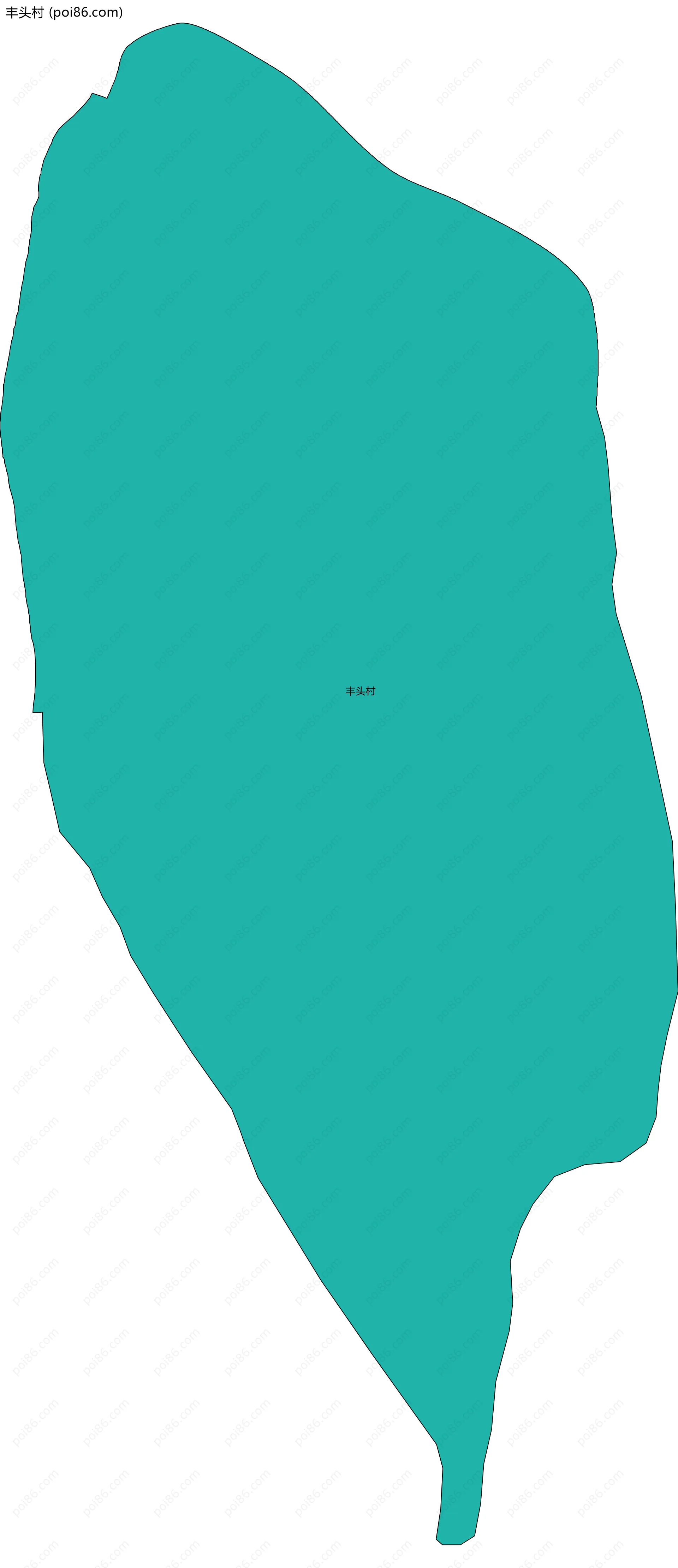 丰头村边界地图