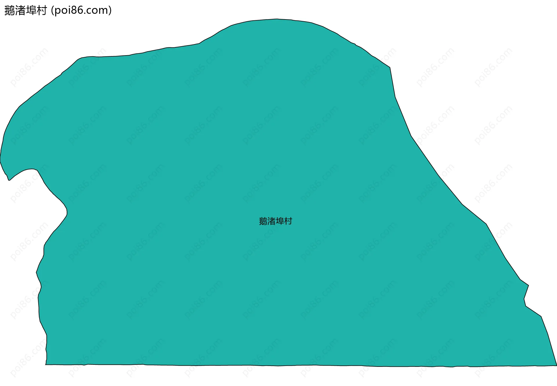 鹅渚埠村边界地图