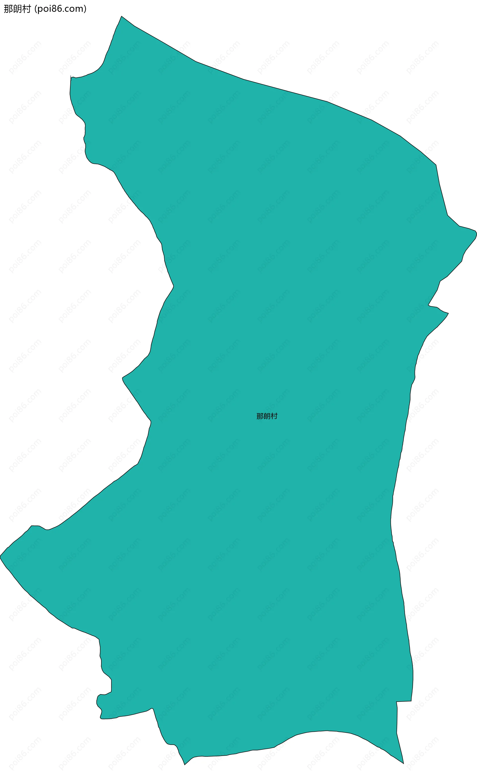 那朗村边界地图