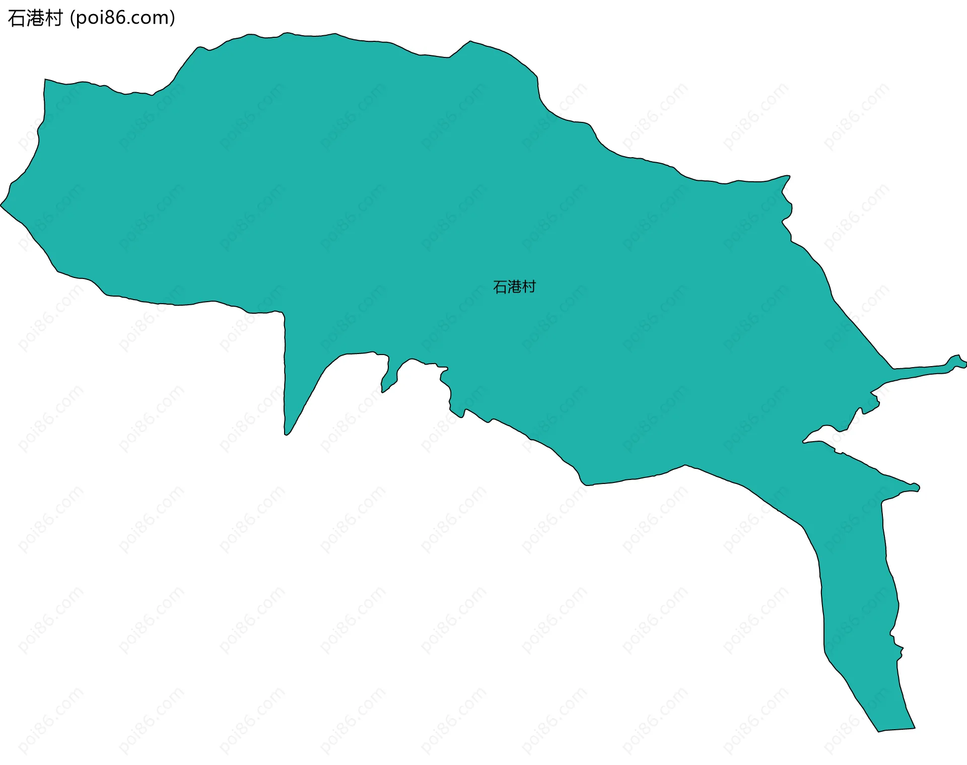 石港村边界地图