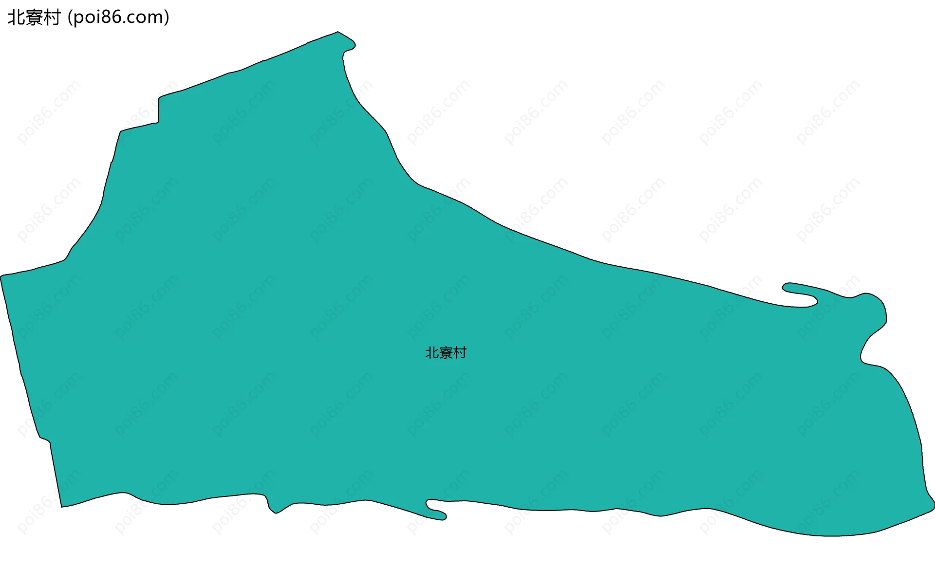 北寮村边界地图