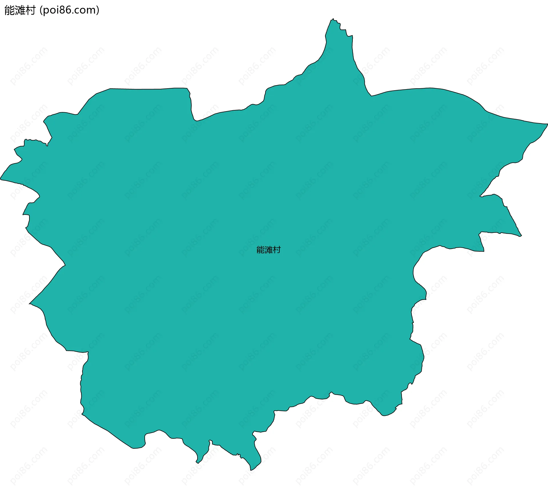 能滩村边界地图