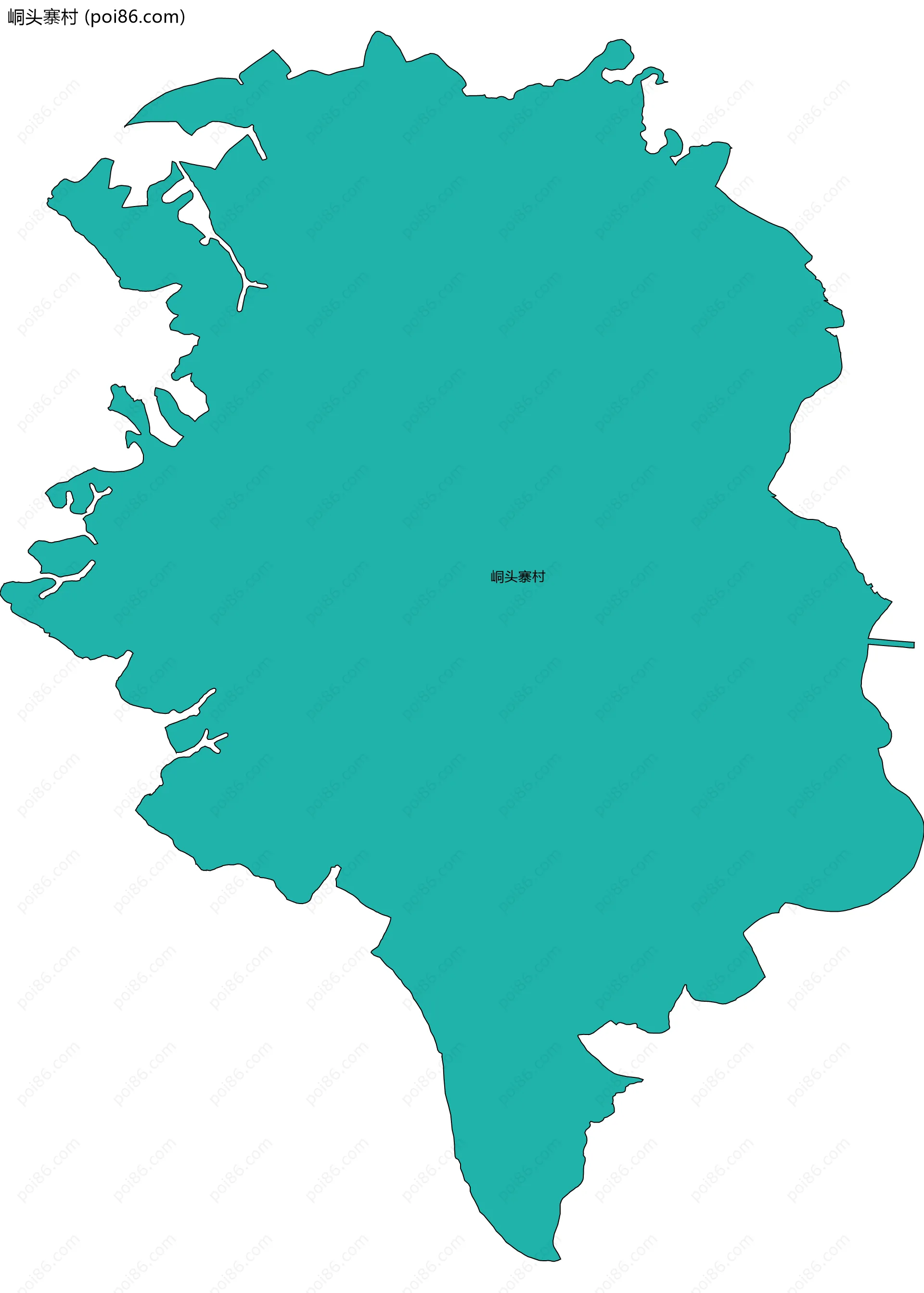 峒头寨村边界地图