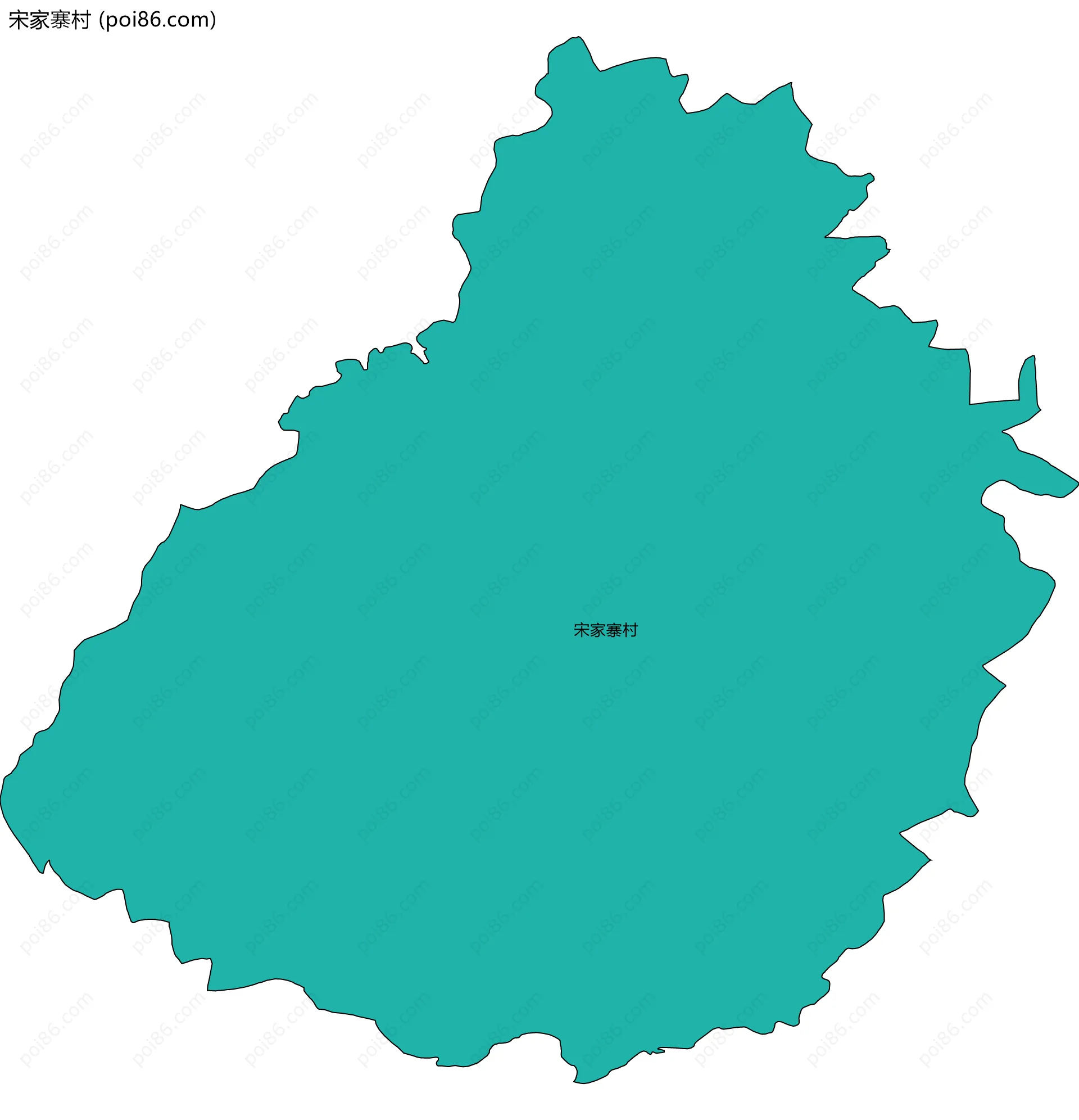 宋家寨村边界地图