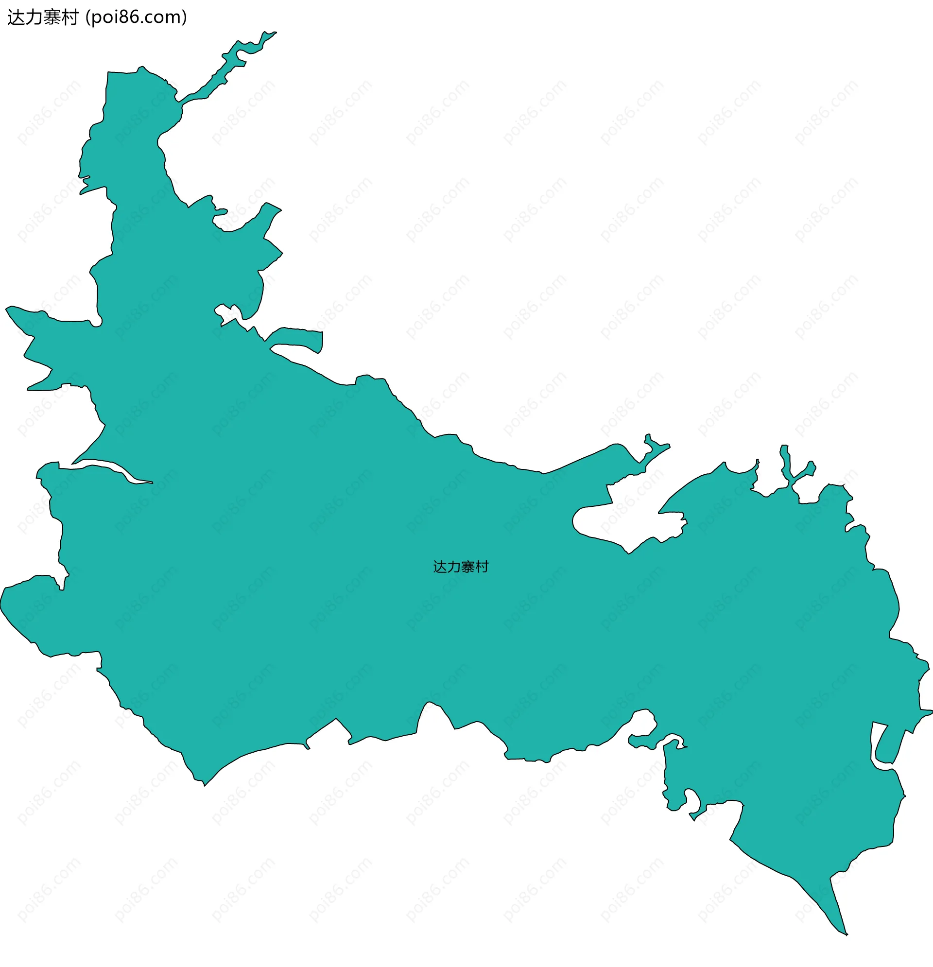 达力寨村边界地图