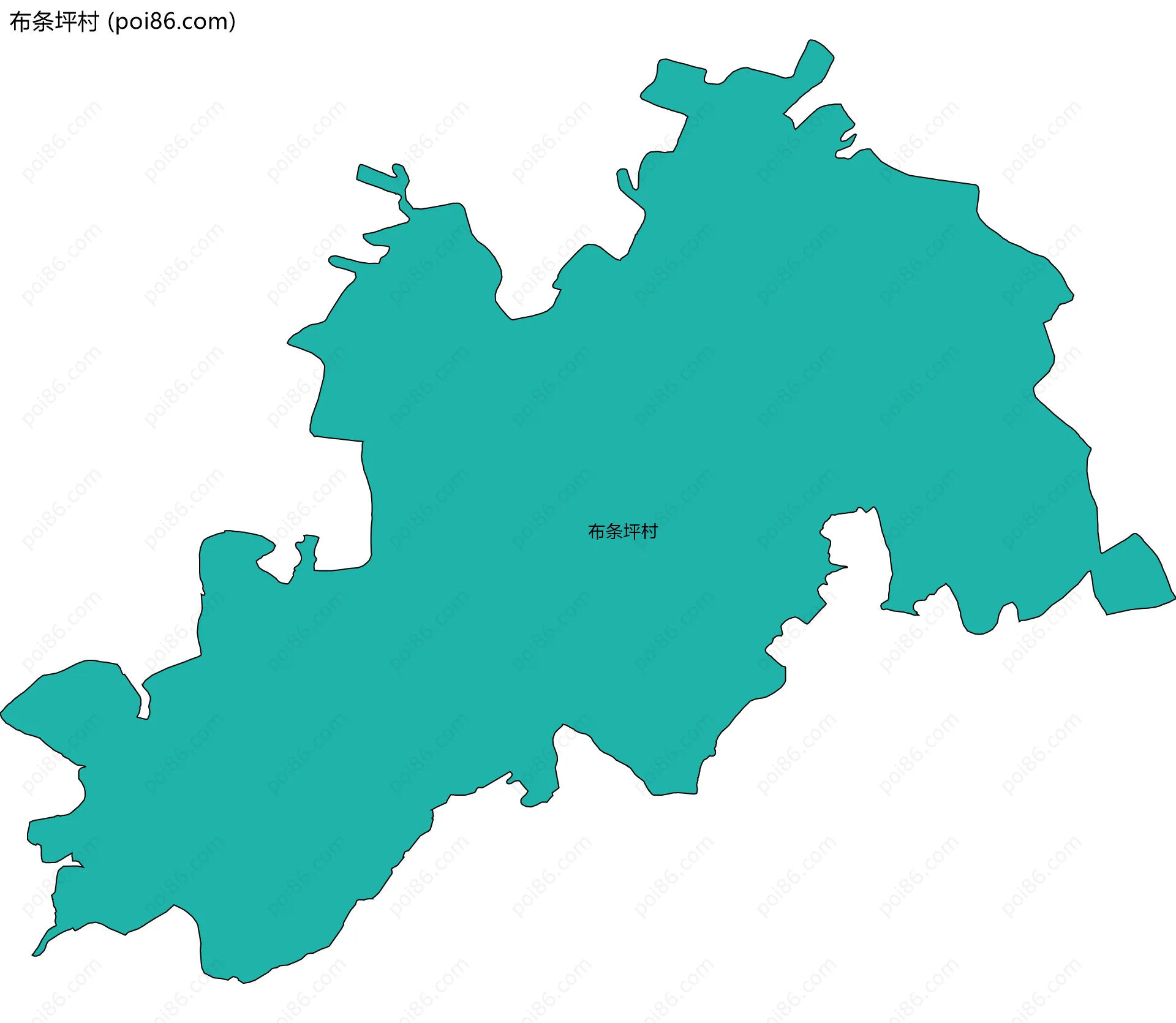 布条坪村边界地图