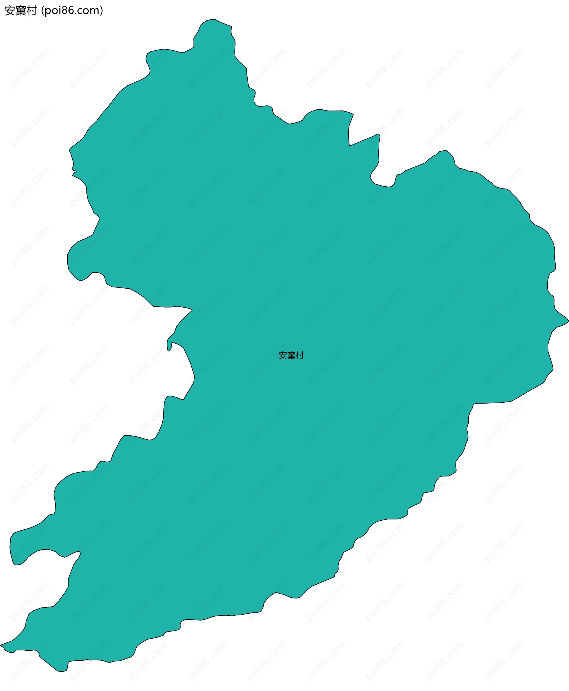 安窠村边界地图