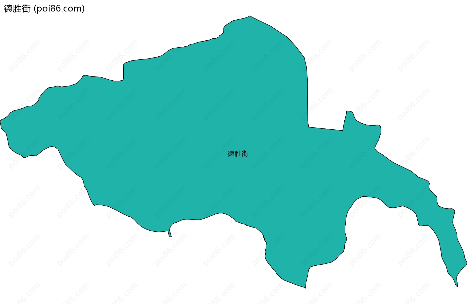 德胜街边界地图