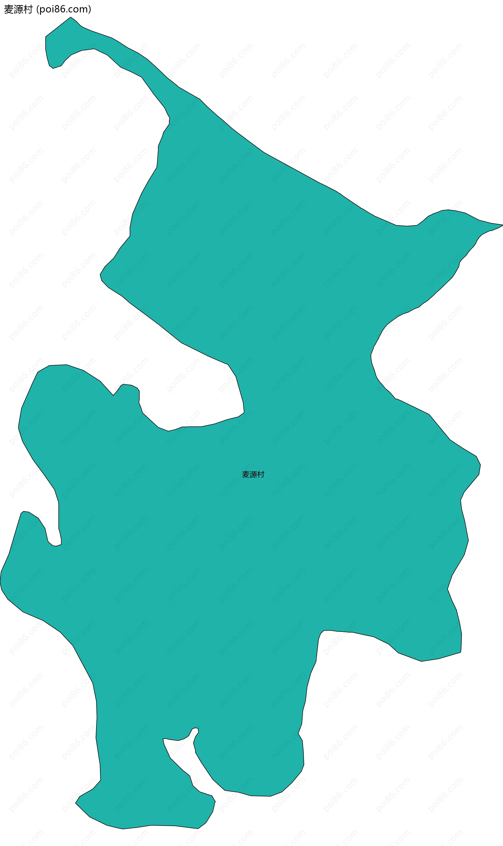 麦源村边界地图