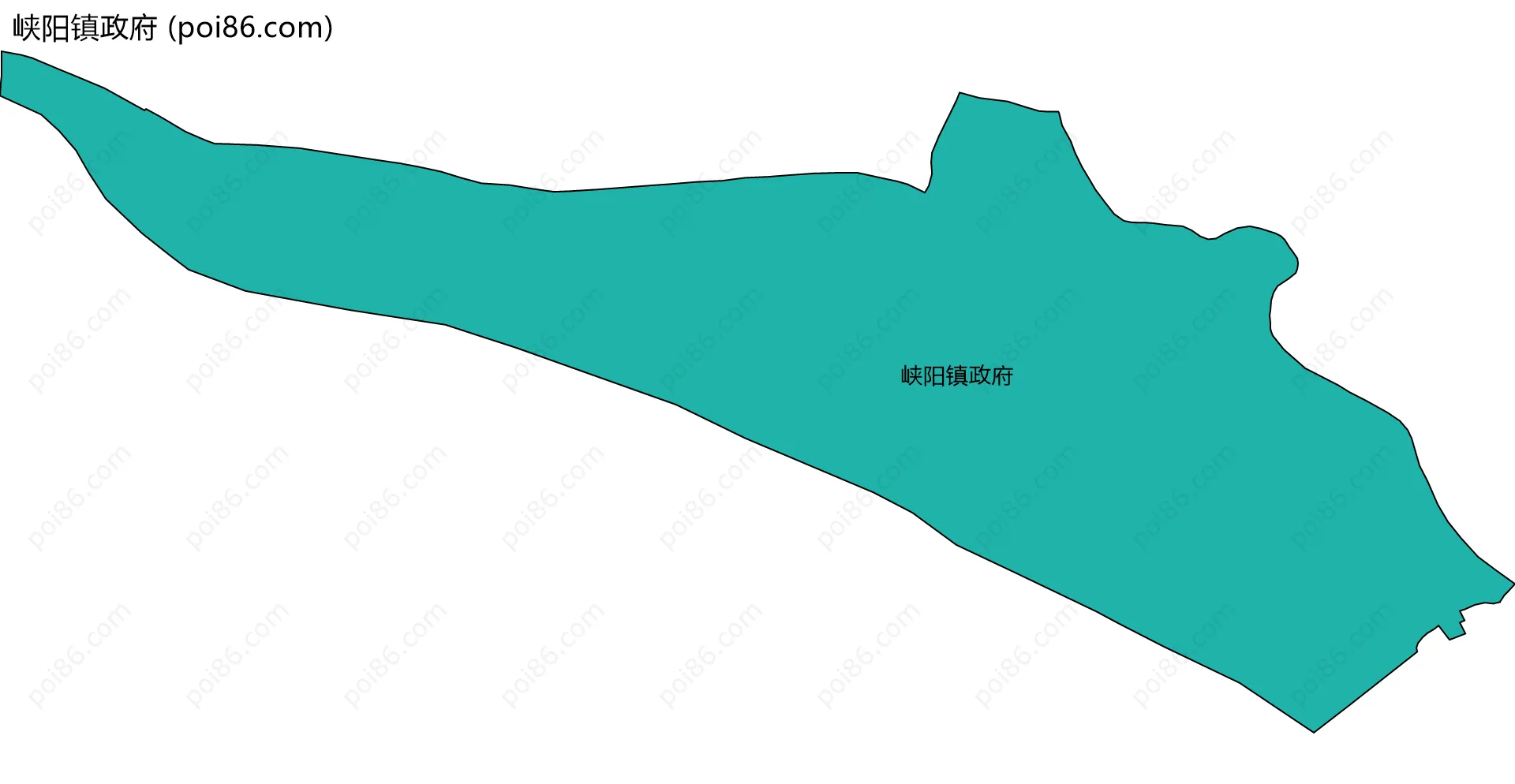 峡阳镇政府边界地图