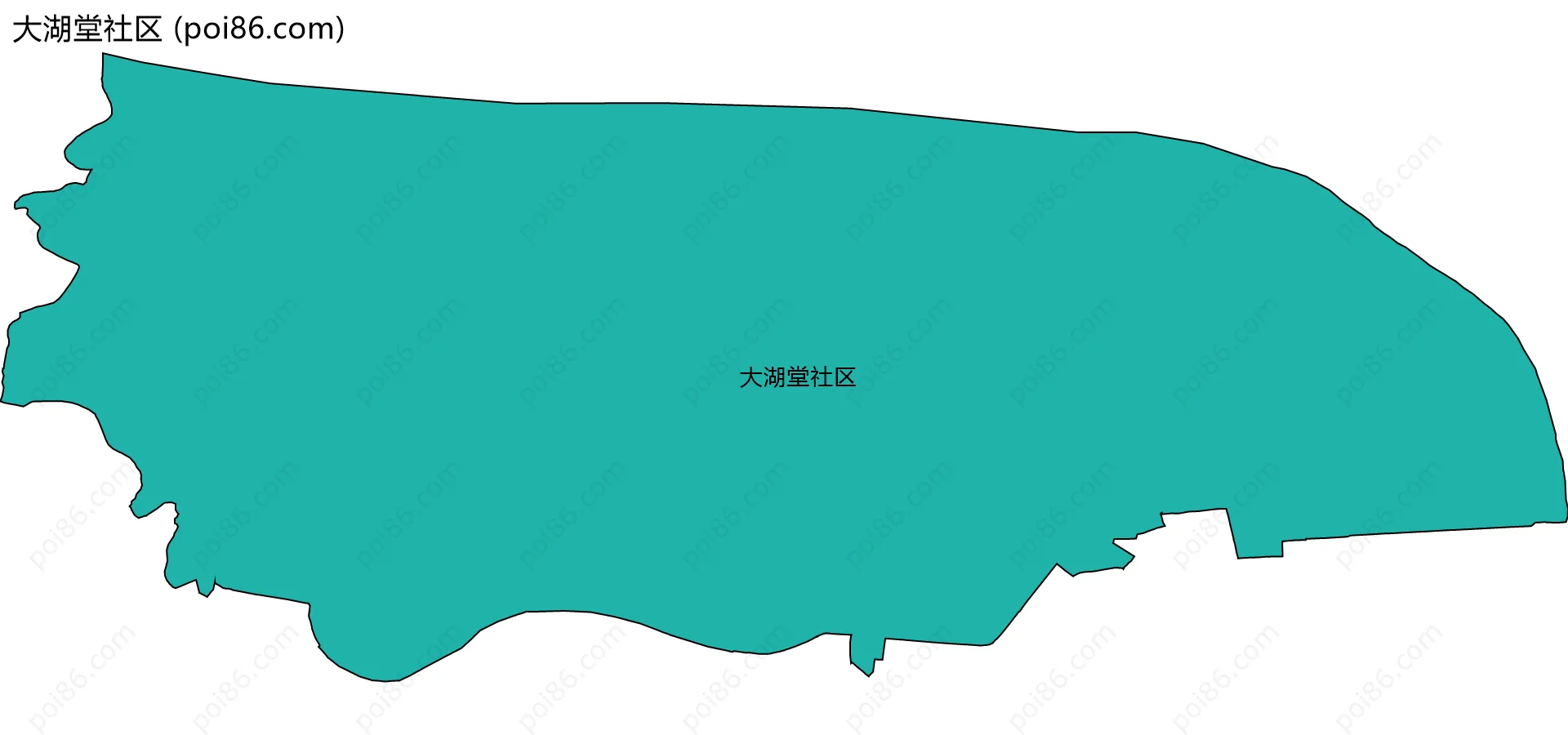 大湖堂社区边界地图