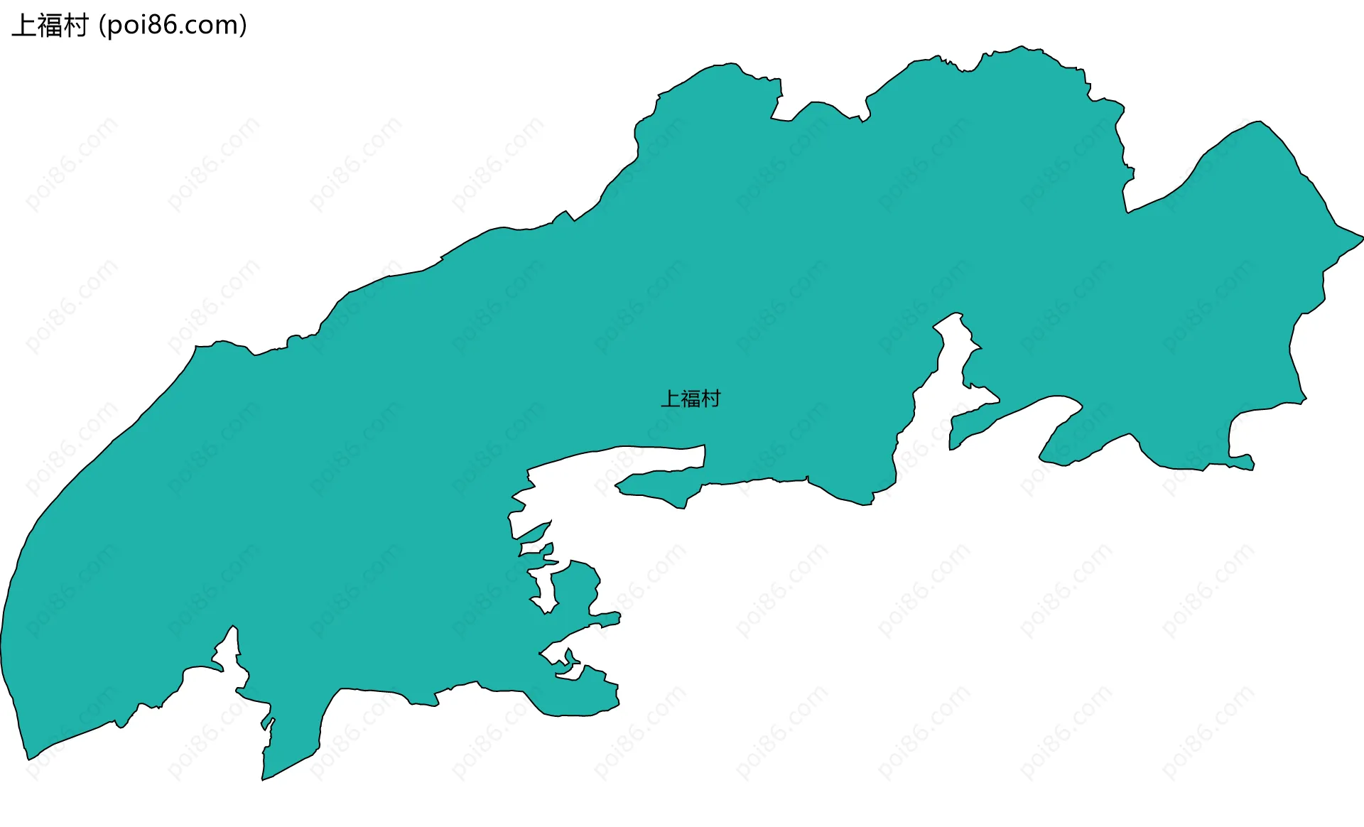 上福村边界地图