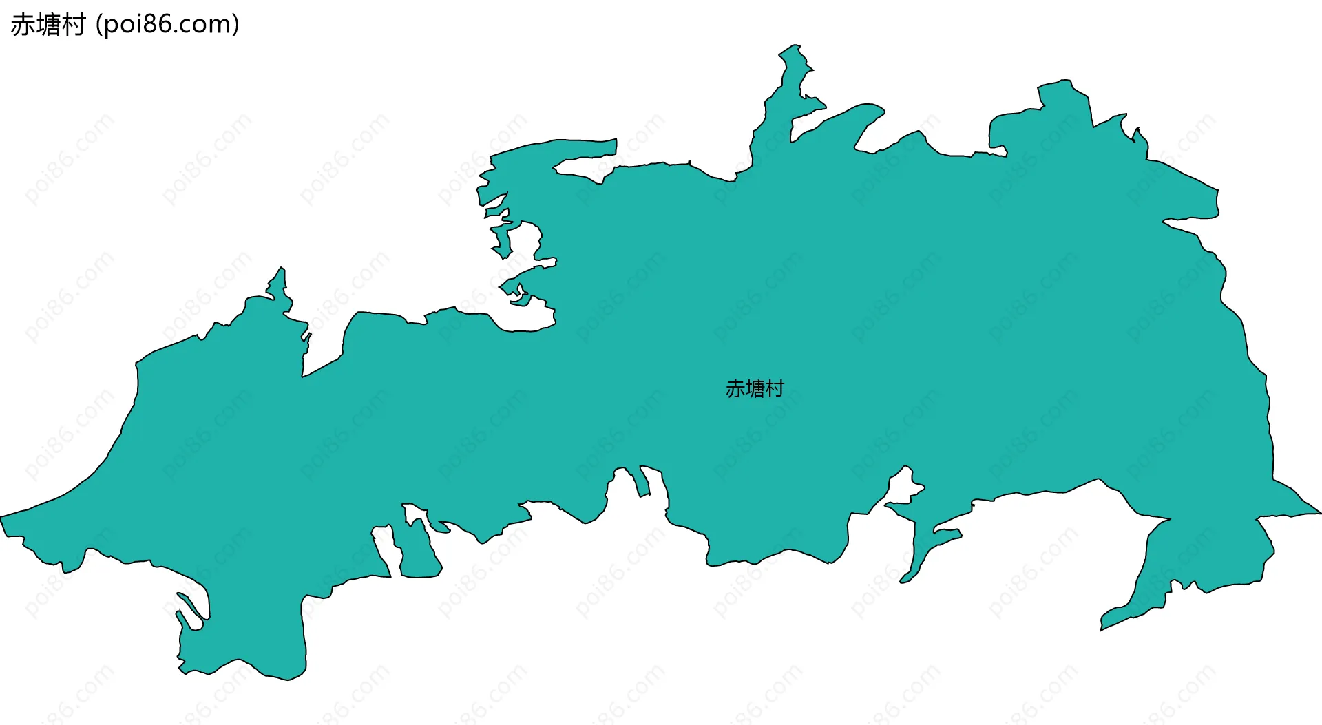 赤塘村边界地图