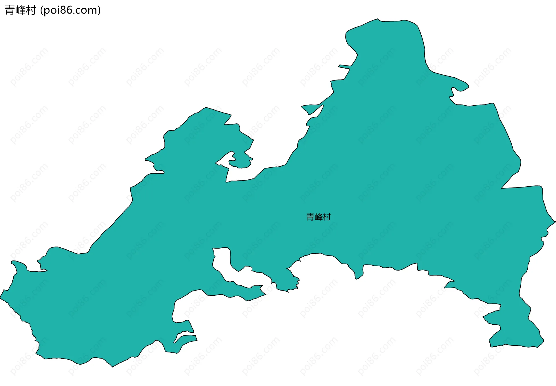 青峰村边界地图