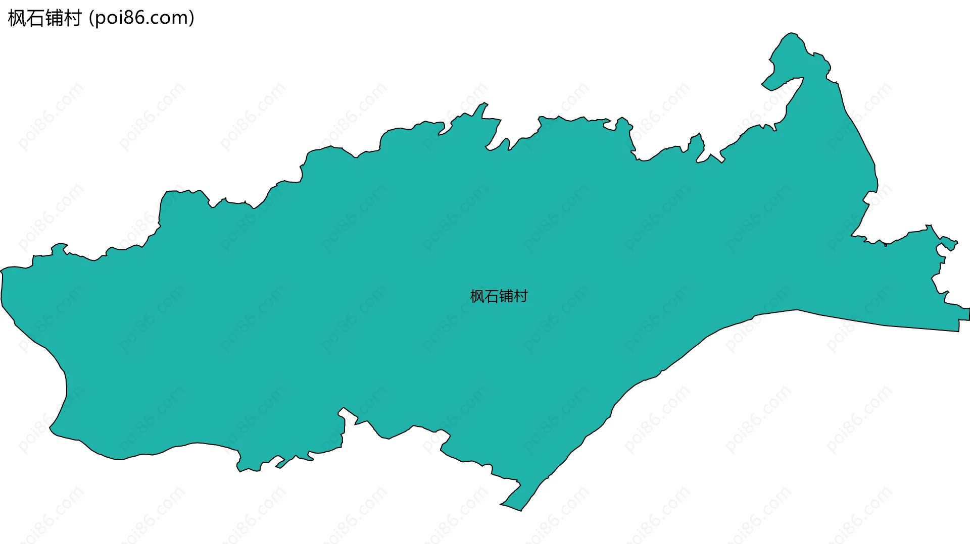 枫石铺村边界地图