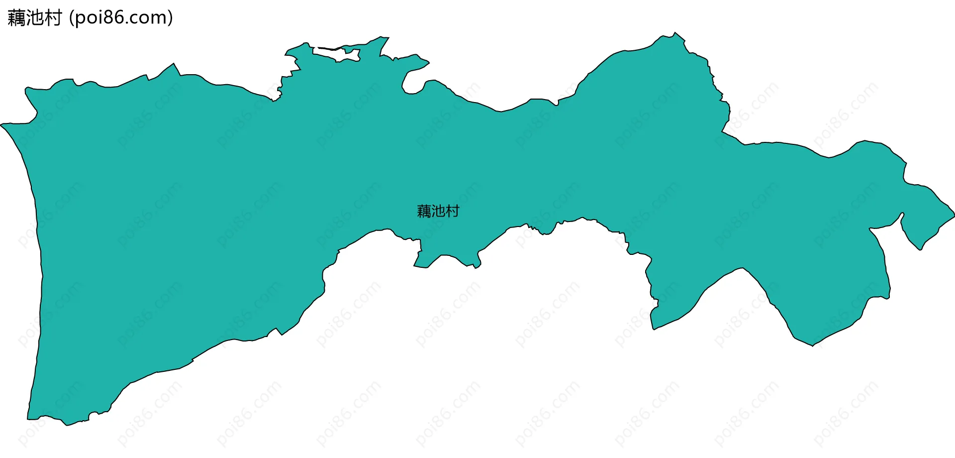 藕池村边界地图