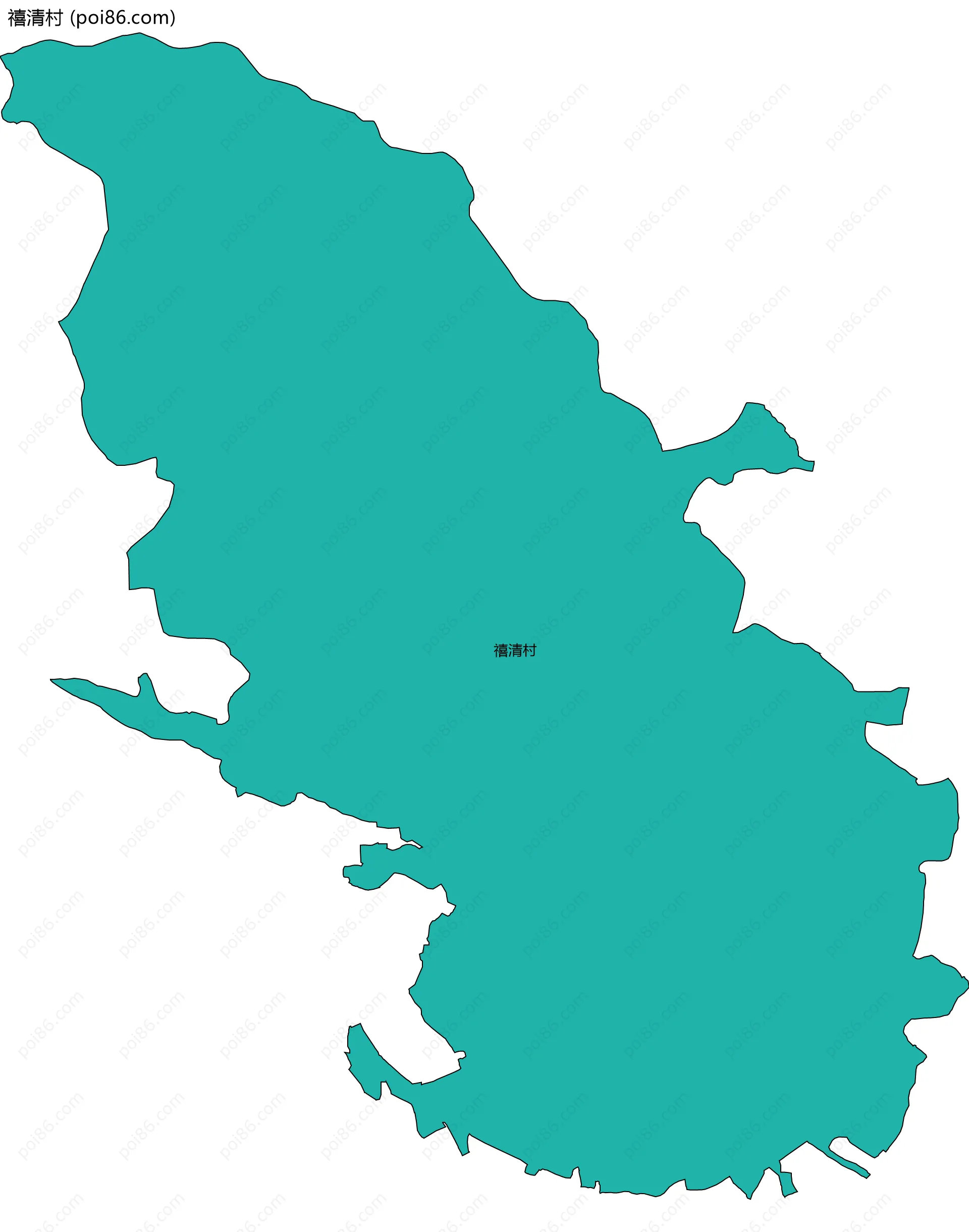 禧清村边界地图