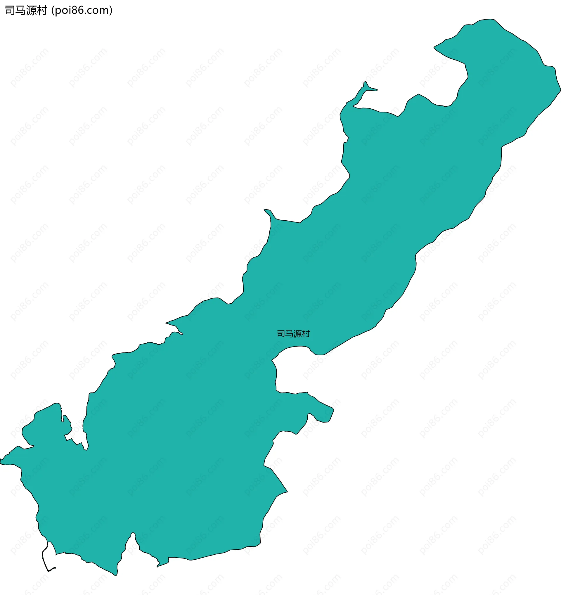 司马源村边界地图