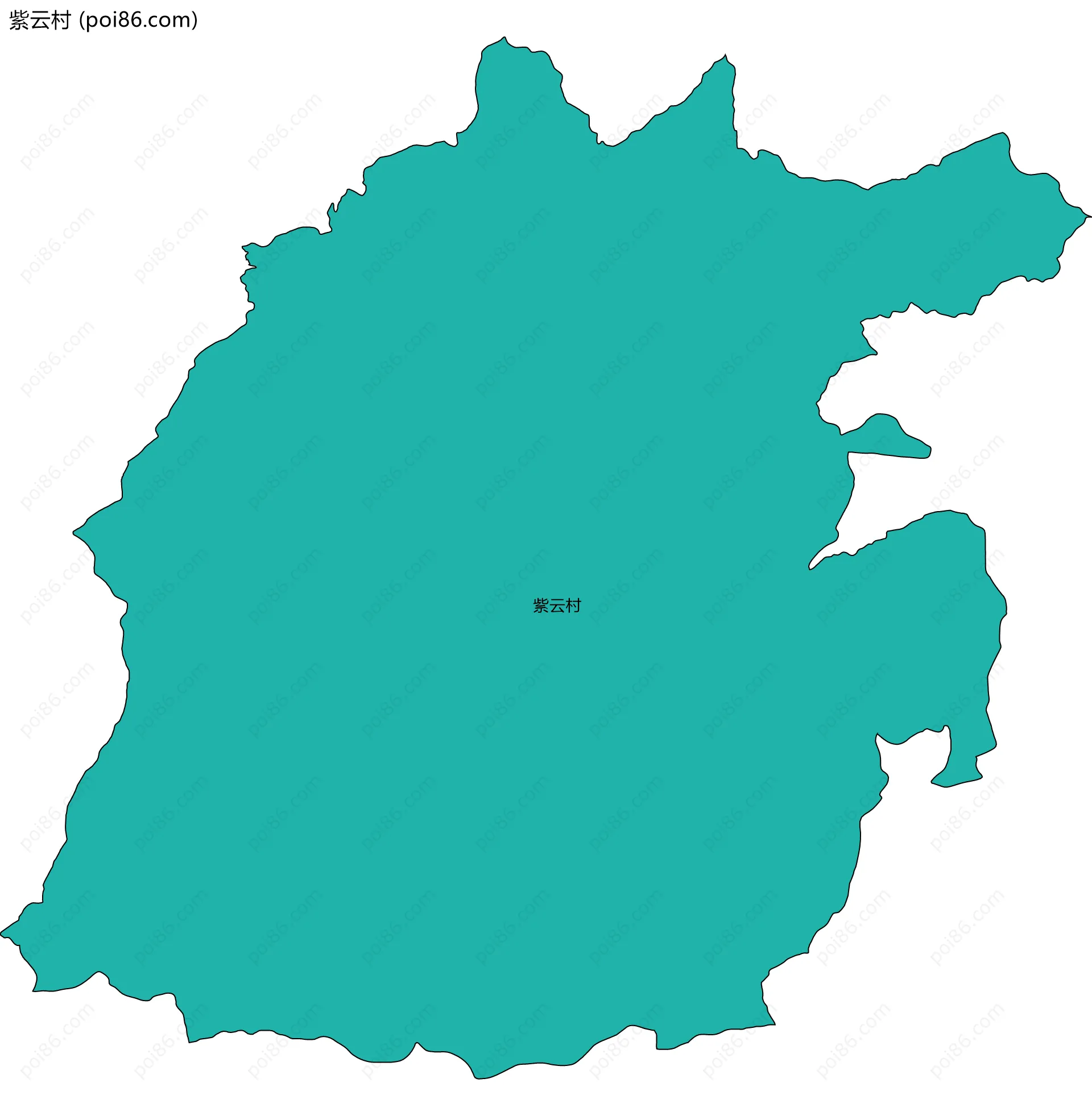 紫云村边界地图