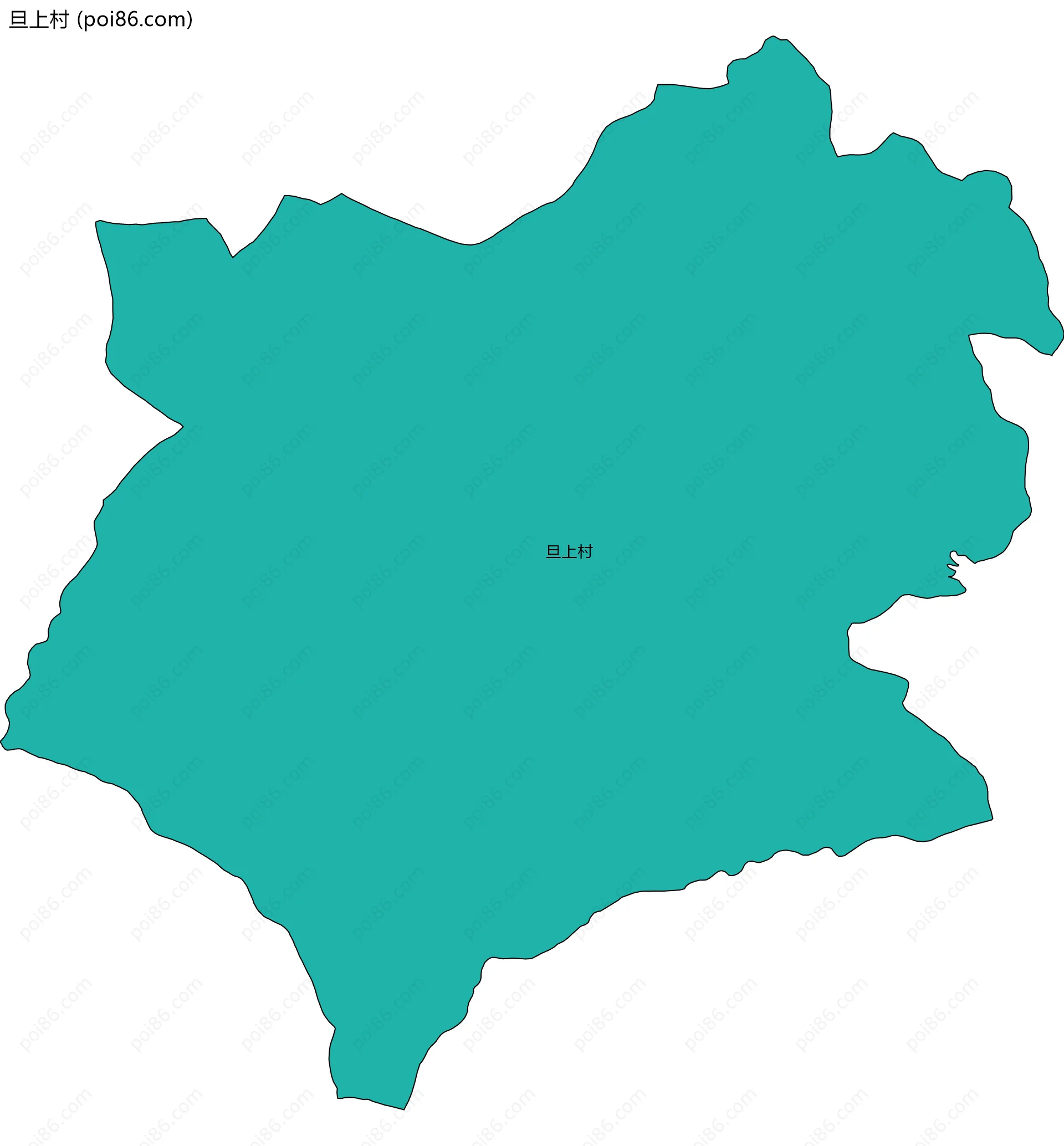 旦上村边界地图