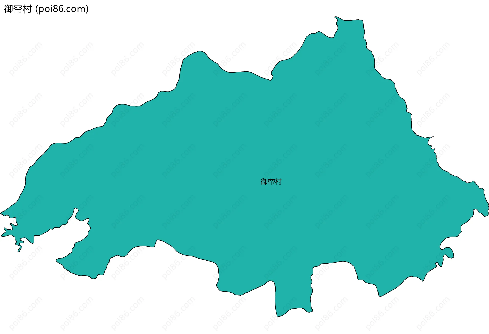 御帘村边界地图