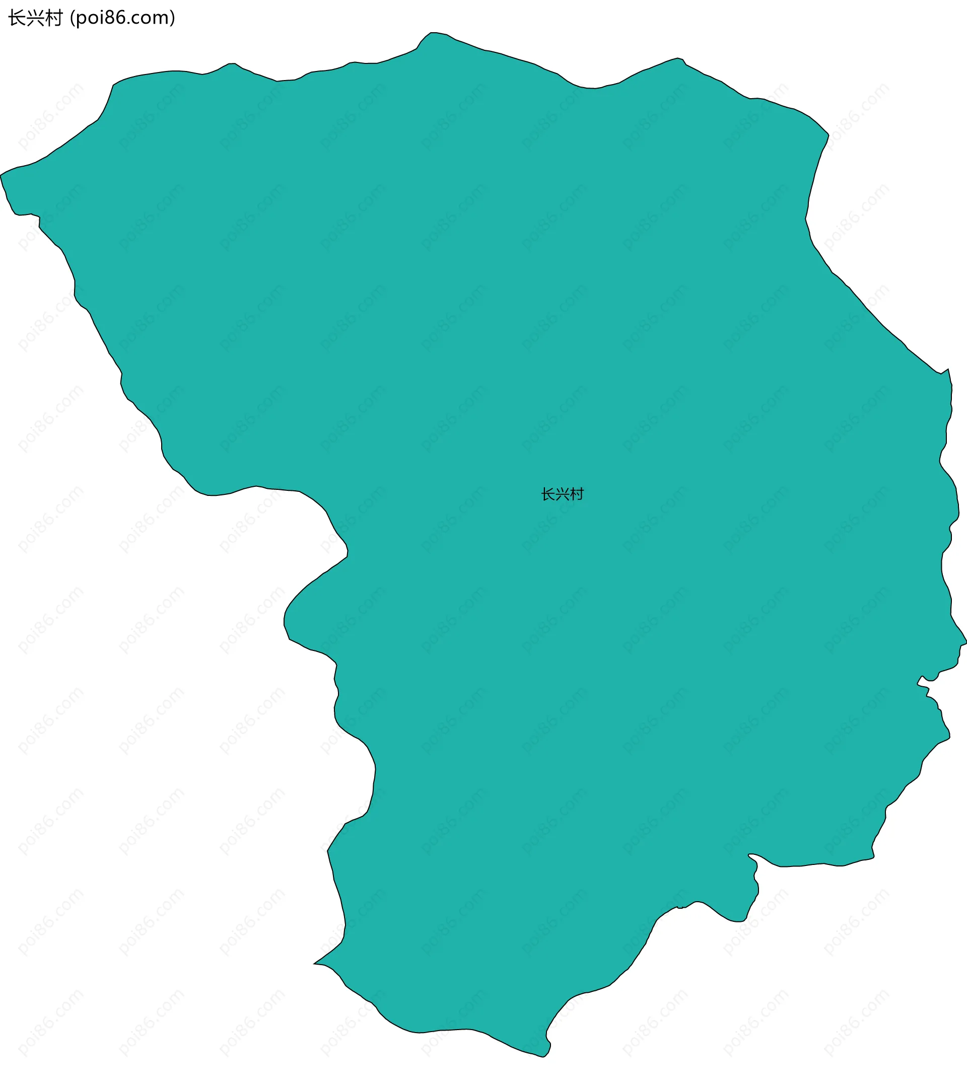 长兴村边界地图