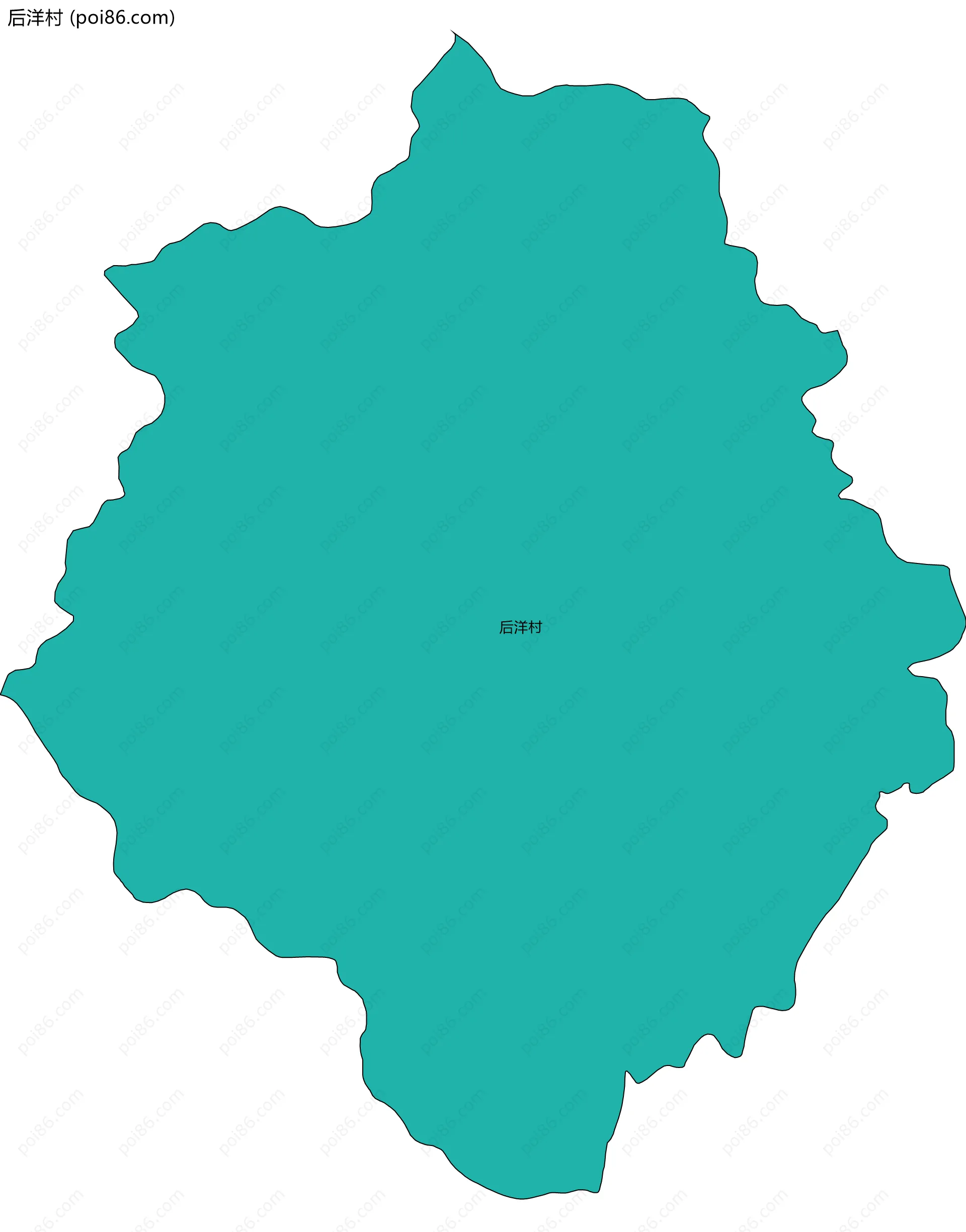 后洋村边界地图