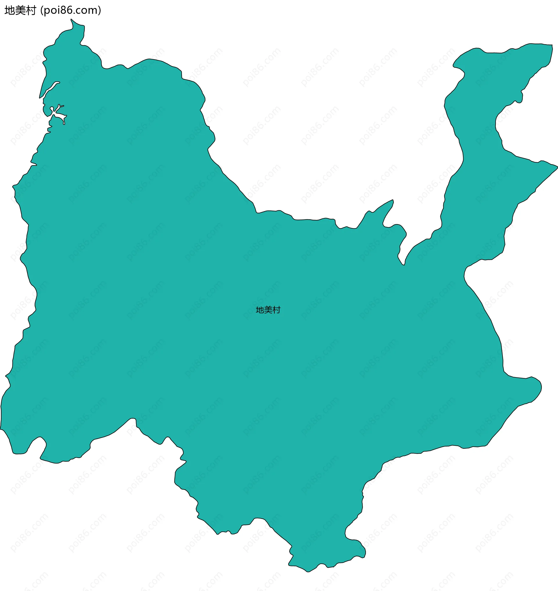 地美村边界地图
