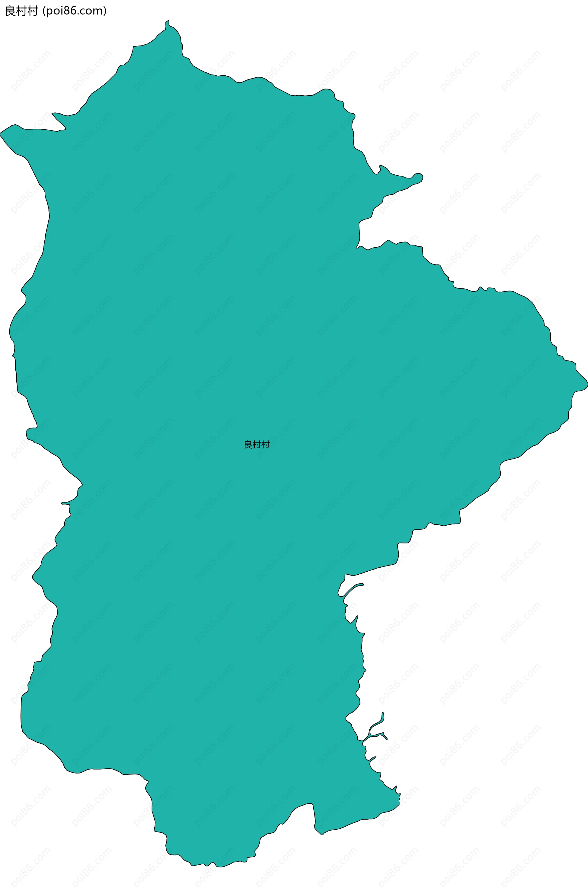 良村村边界地图