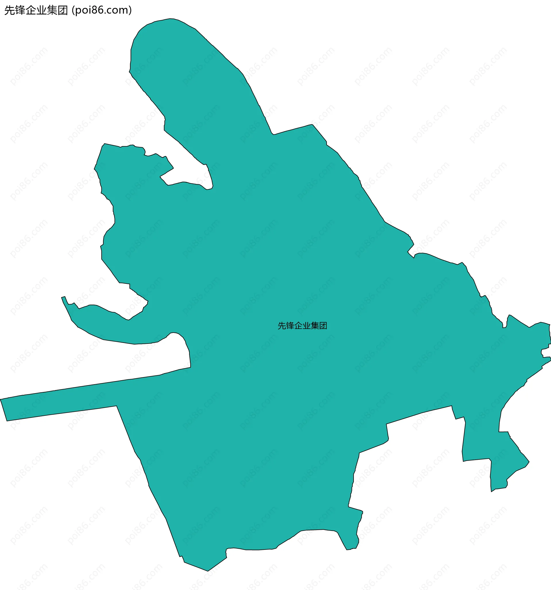 先锋企业集团边界地图